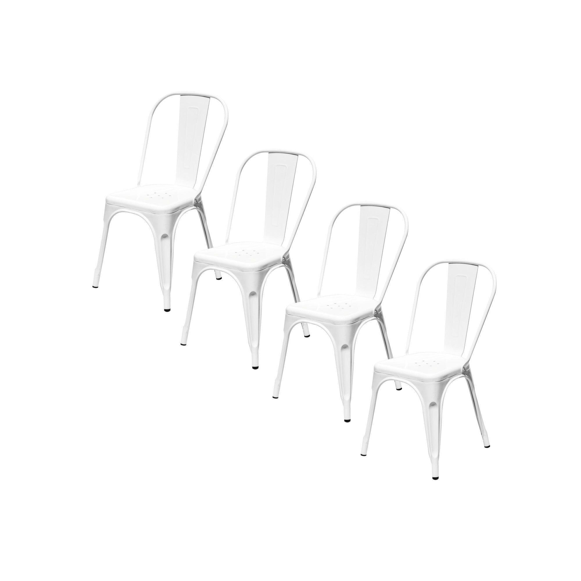 Silla Metálica Tolix Blanca-2