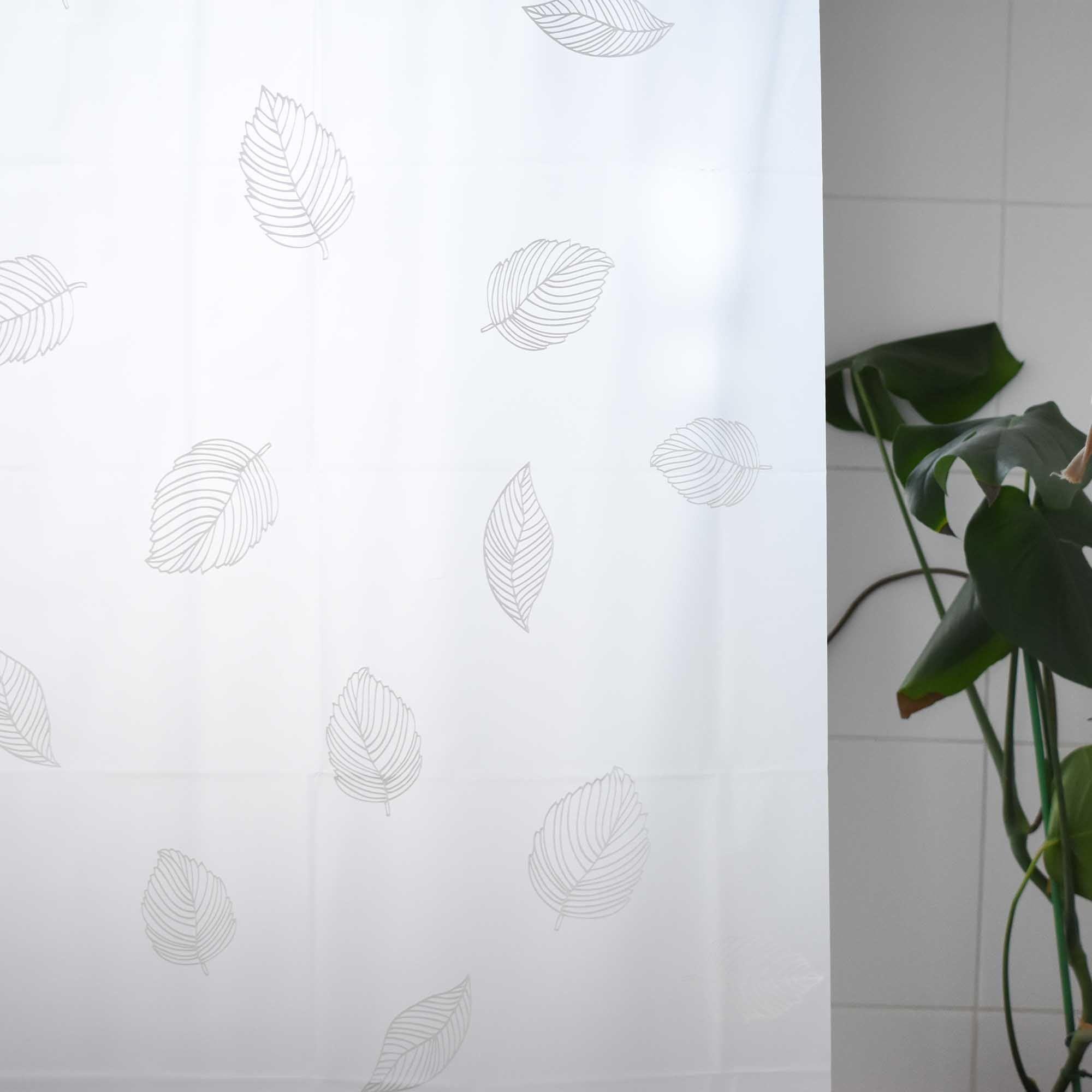 Cortina baño PEVA Hojas Impermeable 180x180 Cms-2