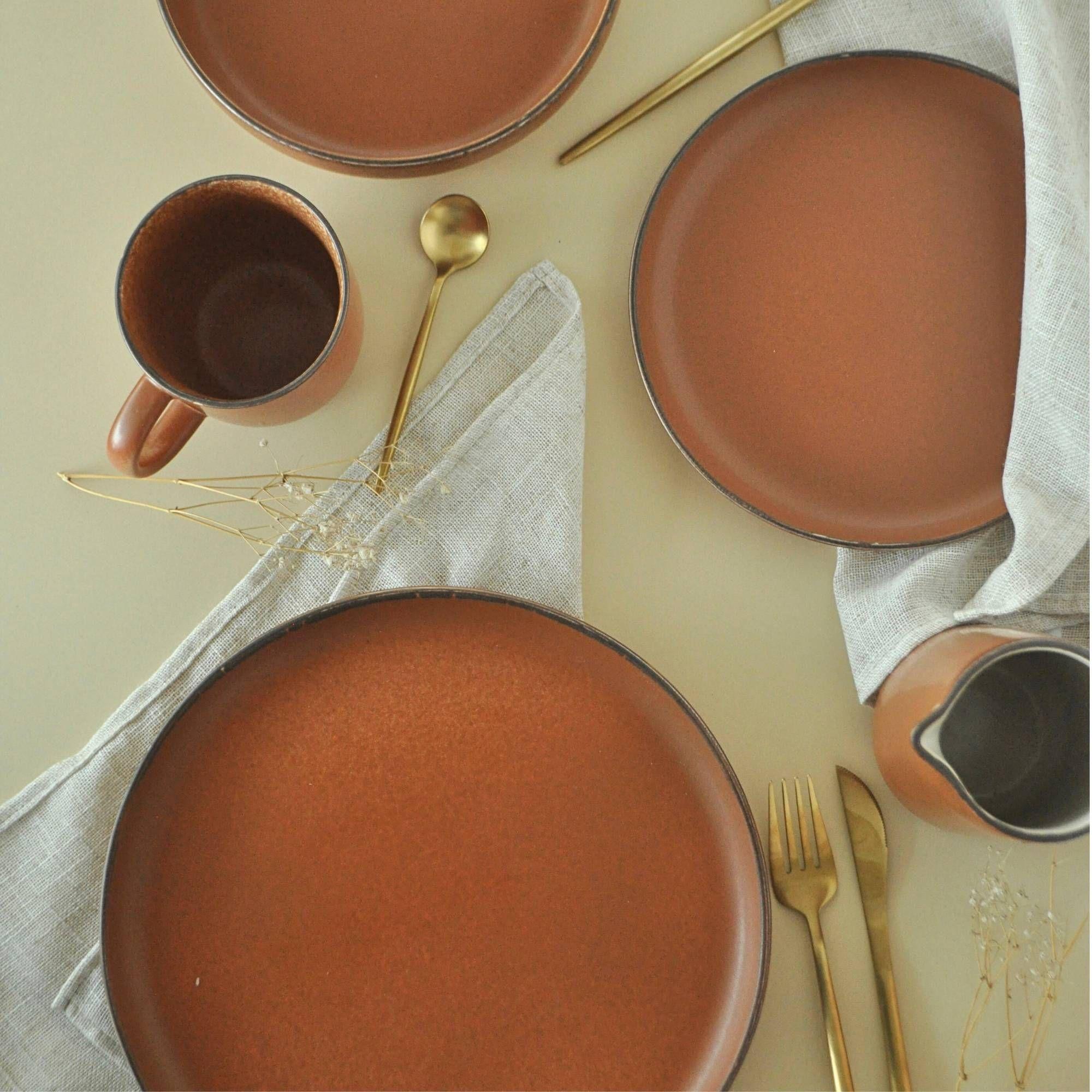 Set Vajilla 17 piezas Loza Toscana Cerámica-2