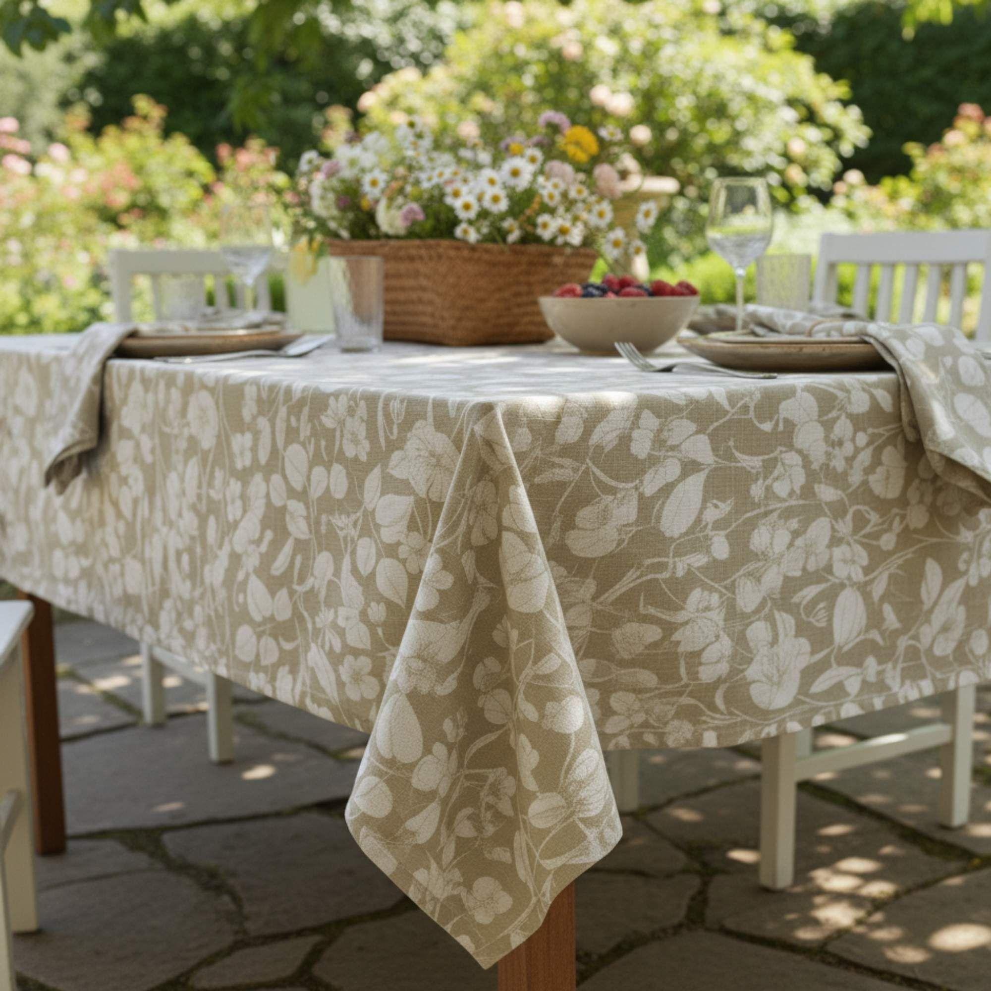 Mantel Antimanchas Natural 160X220 cm-2