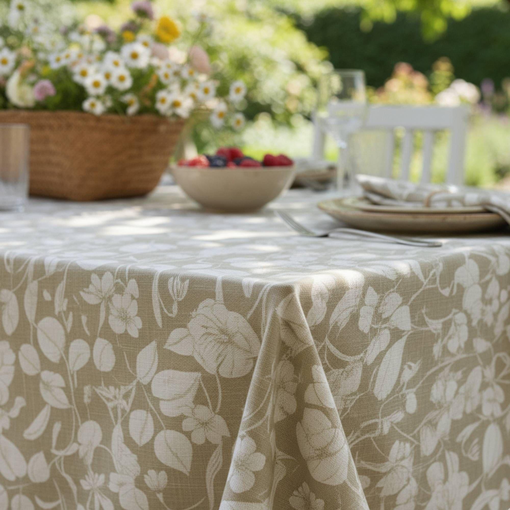 Mantel Antimanchas Natural 160X220 cm-3