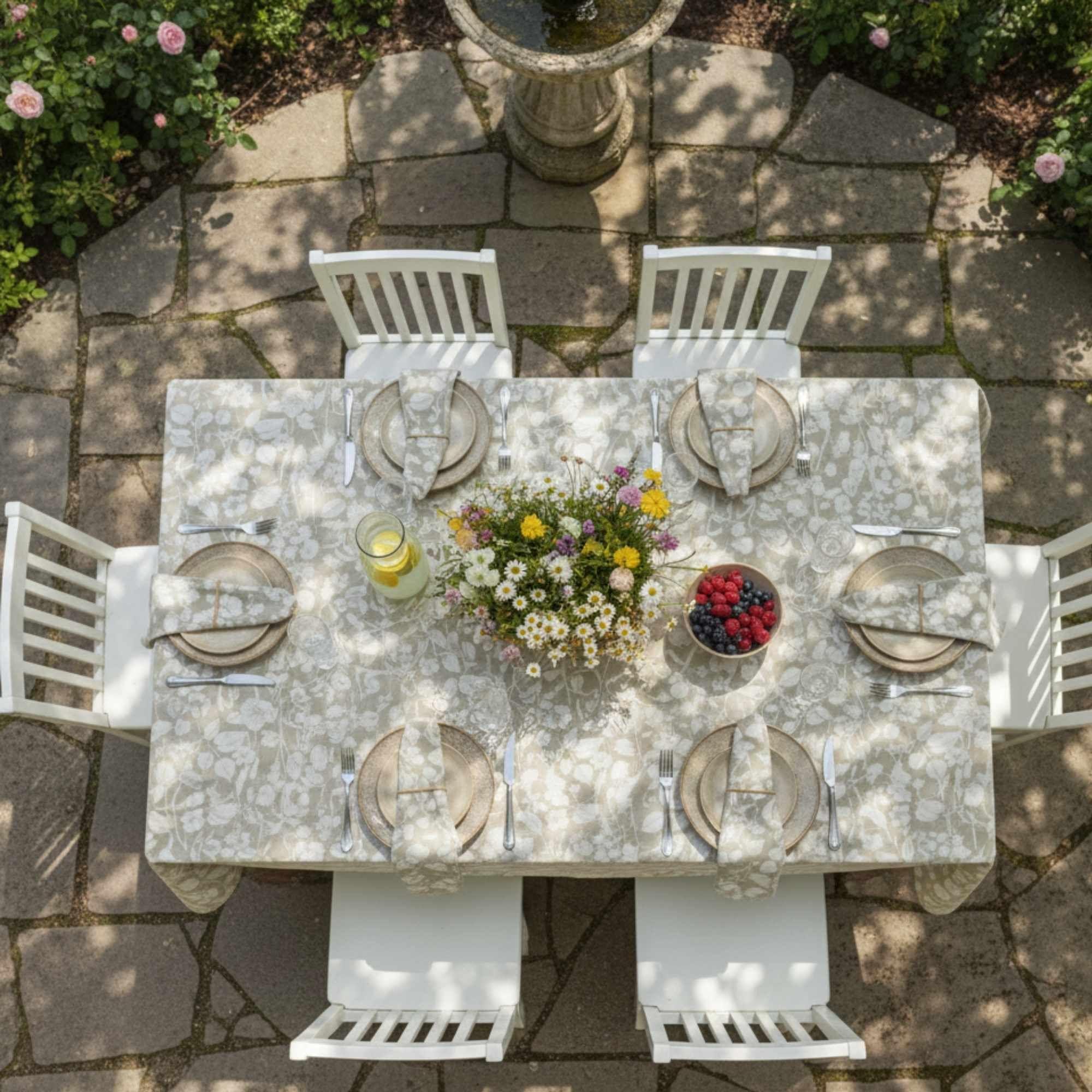 Mantel Antimanchas Natural 160X220 cm-4