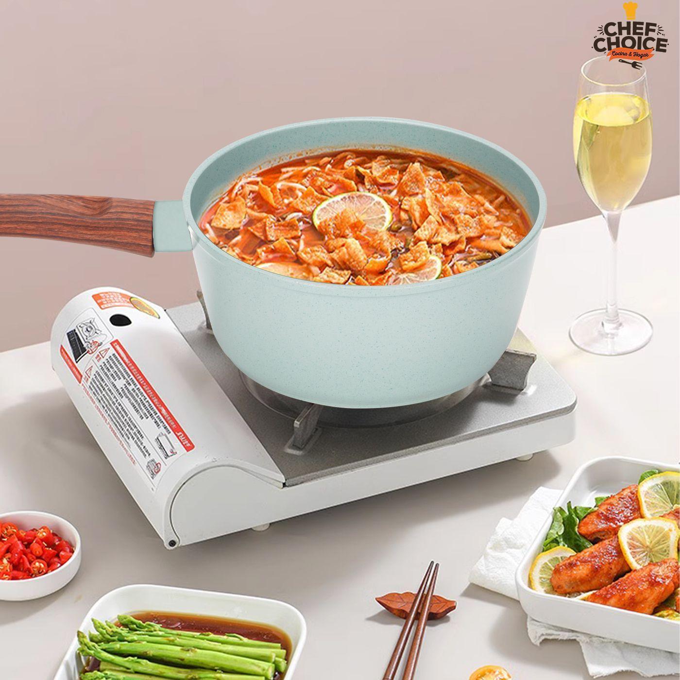 Bateria Cocina Aluminio Granito Antiadherente Cacerolas 10pcs Verde-3