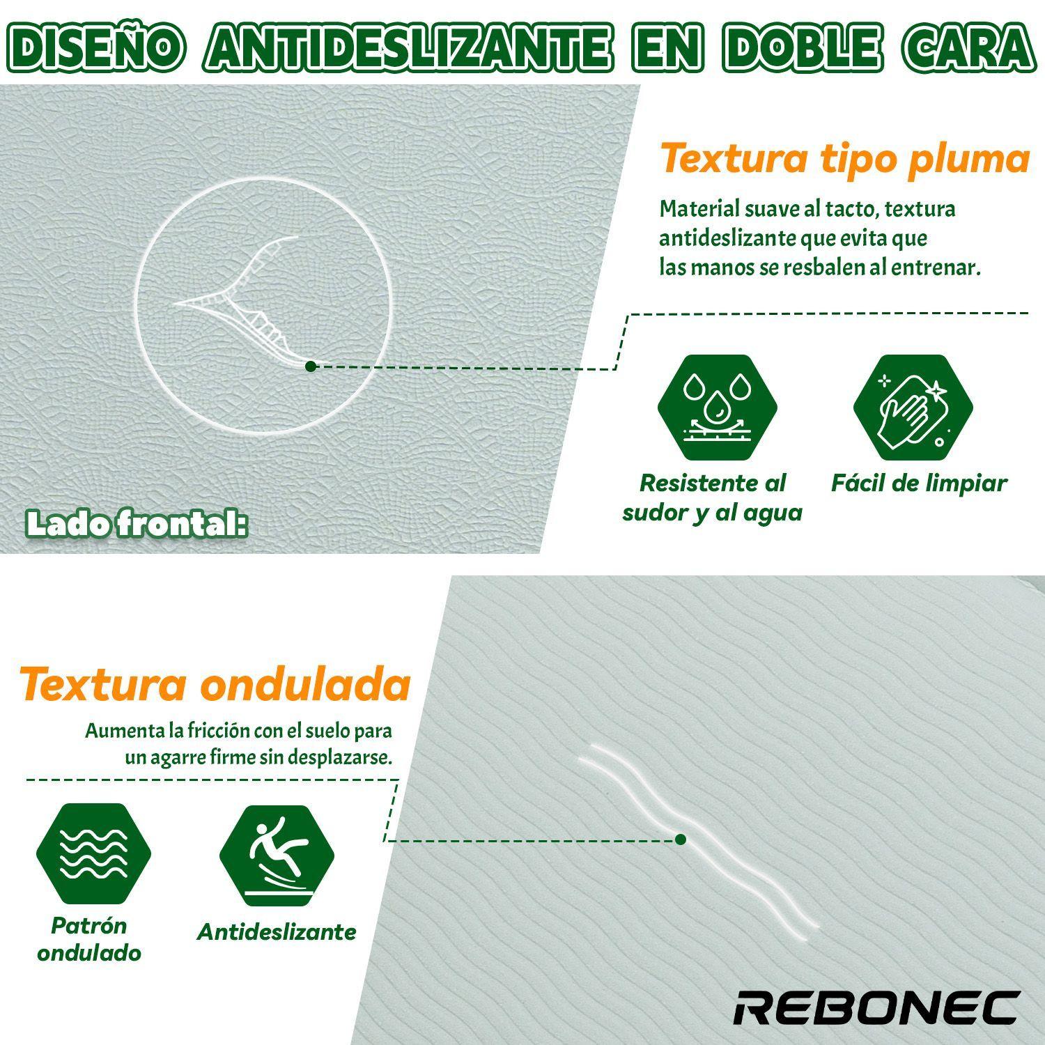 Colchoneta Mat Yoga Deportiva Plegable Tpe Grueso 8mm Verde-2