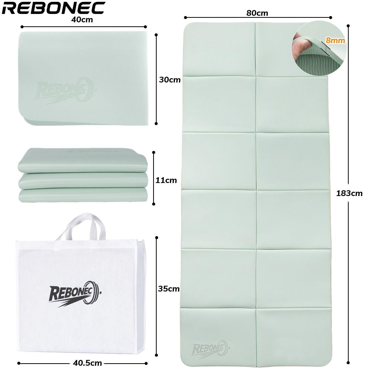 Colchoneta Mat Yoga Deportiva Plegable Tpe Grueso 8mm Verde-9
