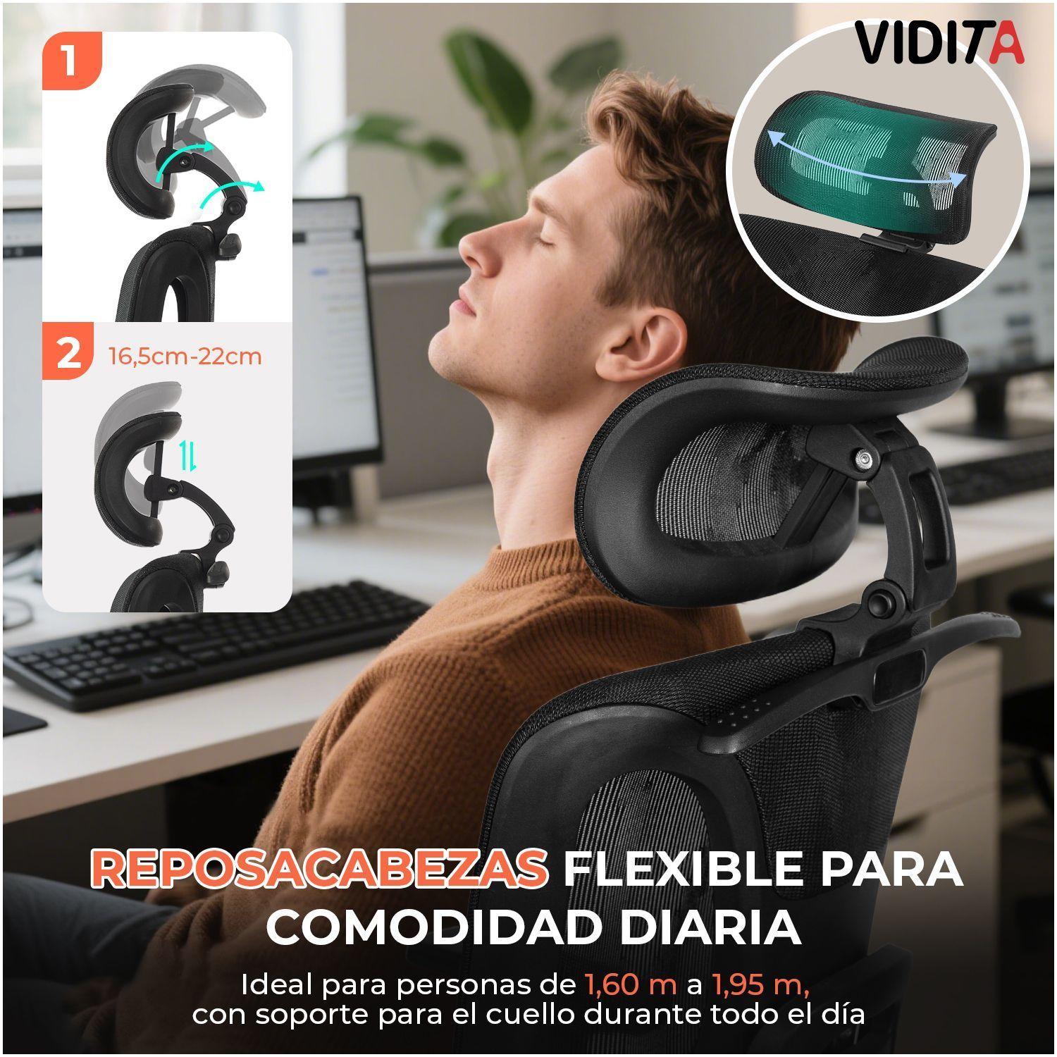 Silla Escritorio Proteo Super Ergon mica Con Malla Aerovith-3