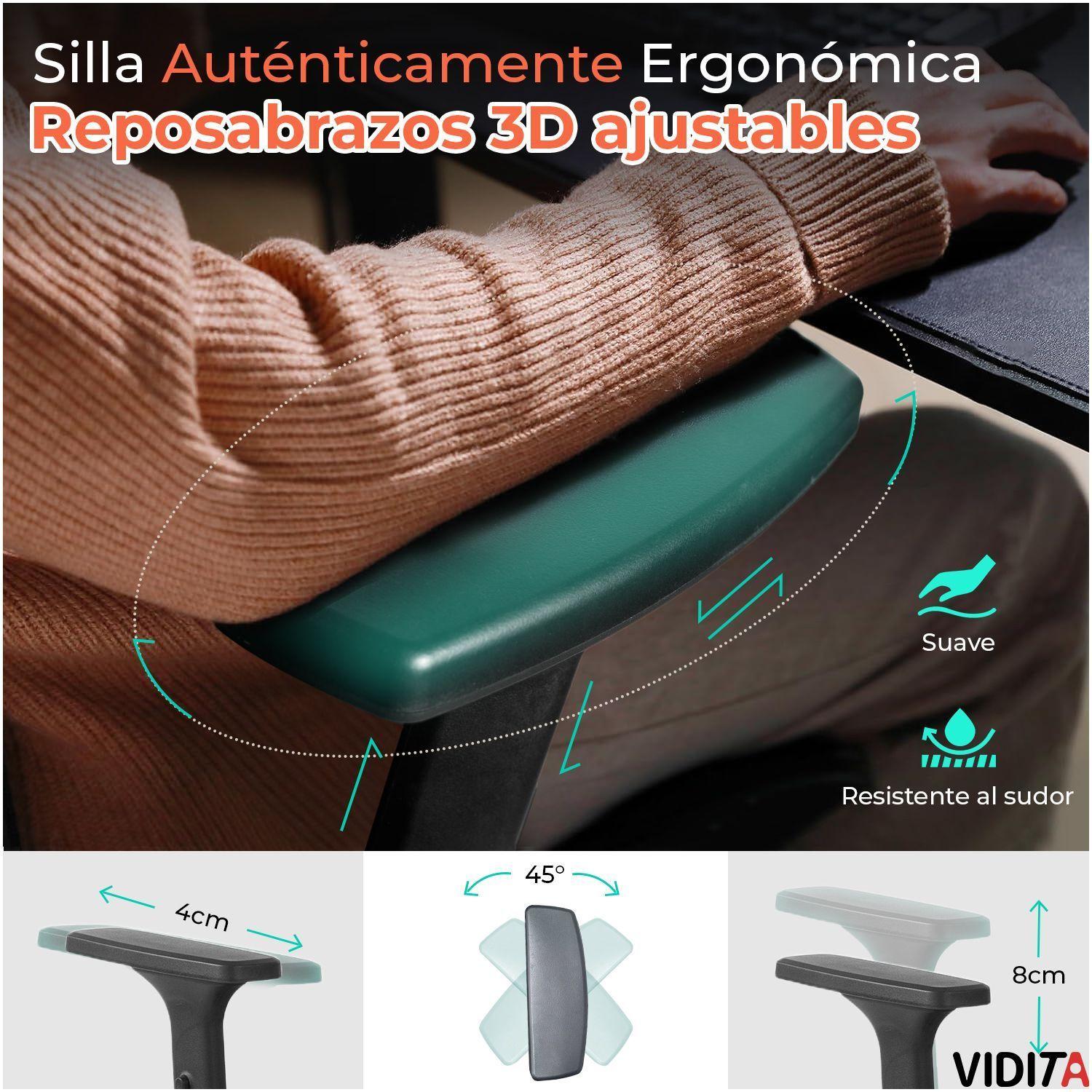 Silla Escritorio Proteo Super Ergon mica Con Malla Aerovith-5