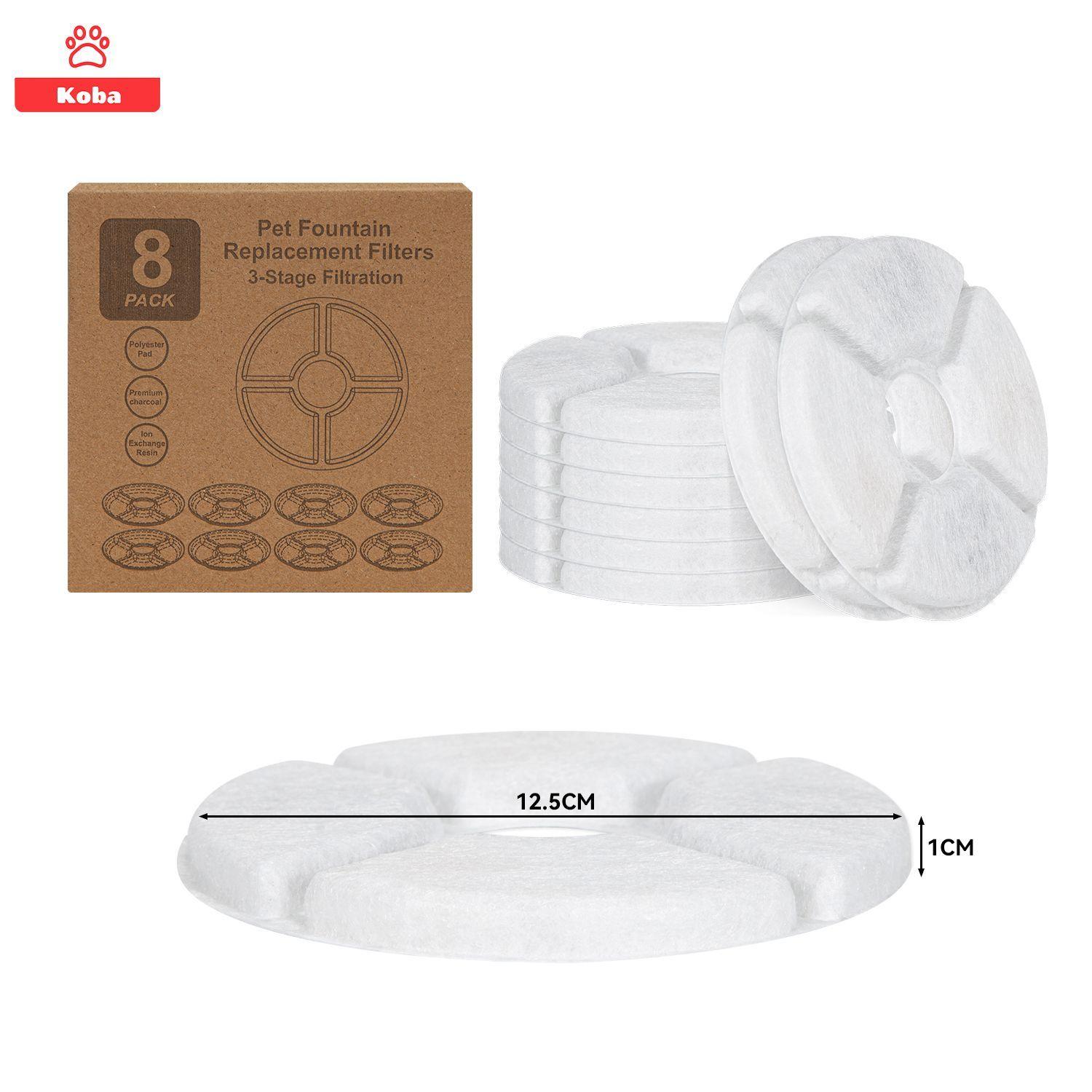 X8 Filtros Para Bebedero Mascota Repuesto Fuente Agua Perro-5