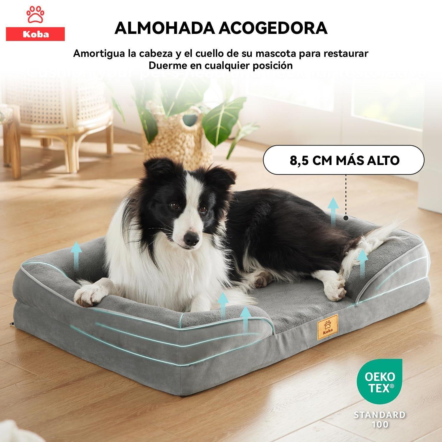 Cama Antiestres Perro Colchon Ortopedica Grande-2