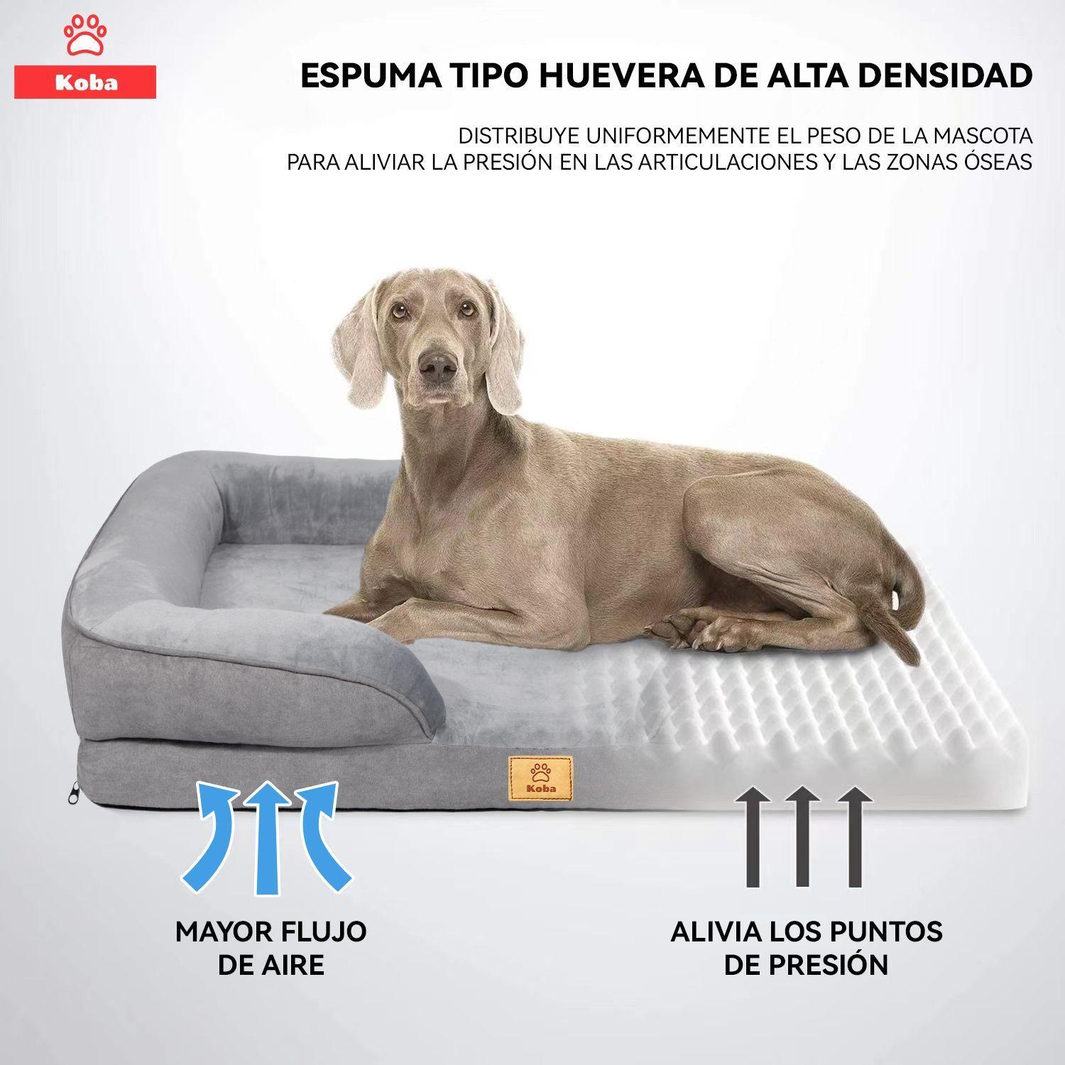 Cama Antiestres Perro Colchon Ortopedica Grande-5