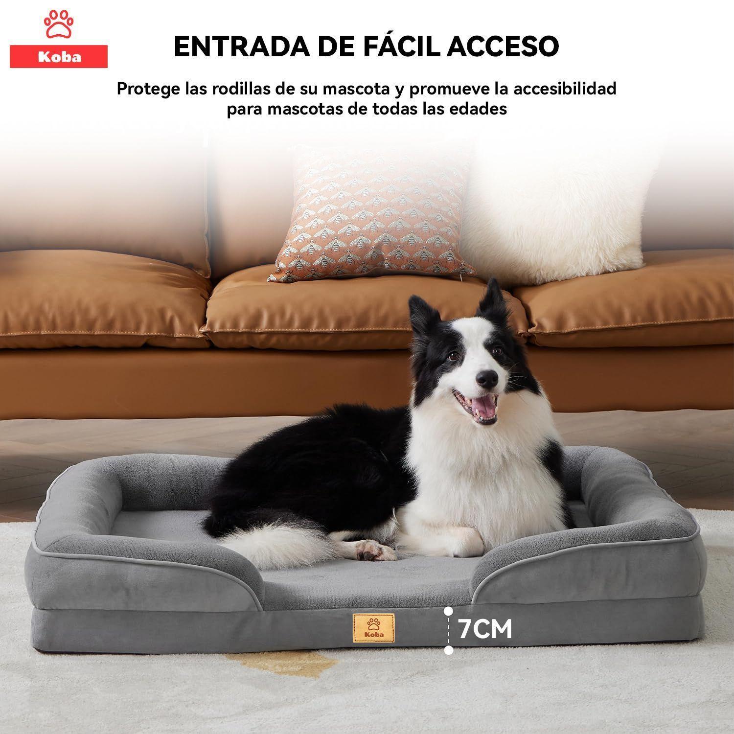 Cama Antiestres Perro Colchon Ortopedica Grande-6