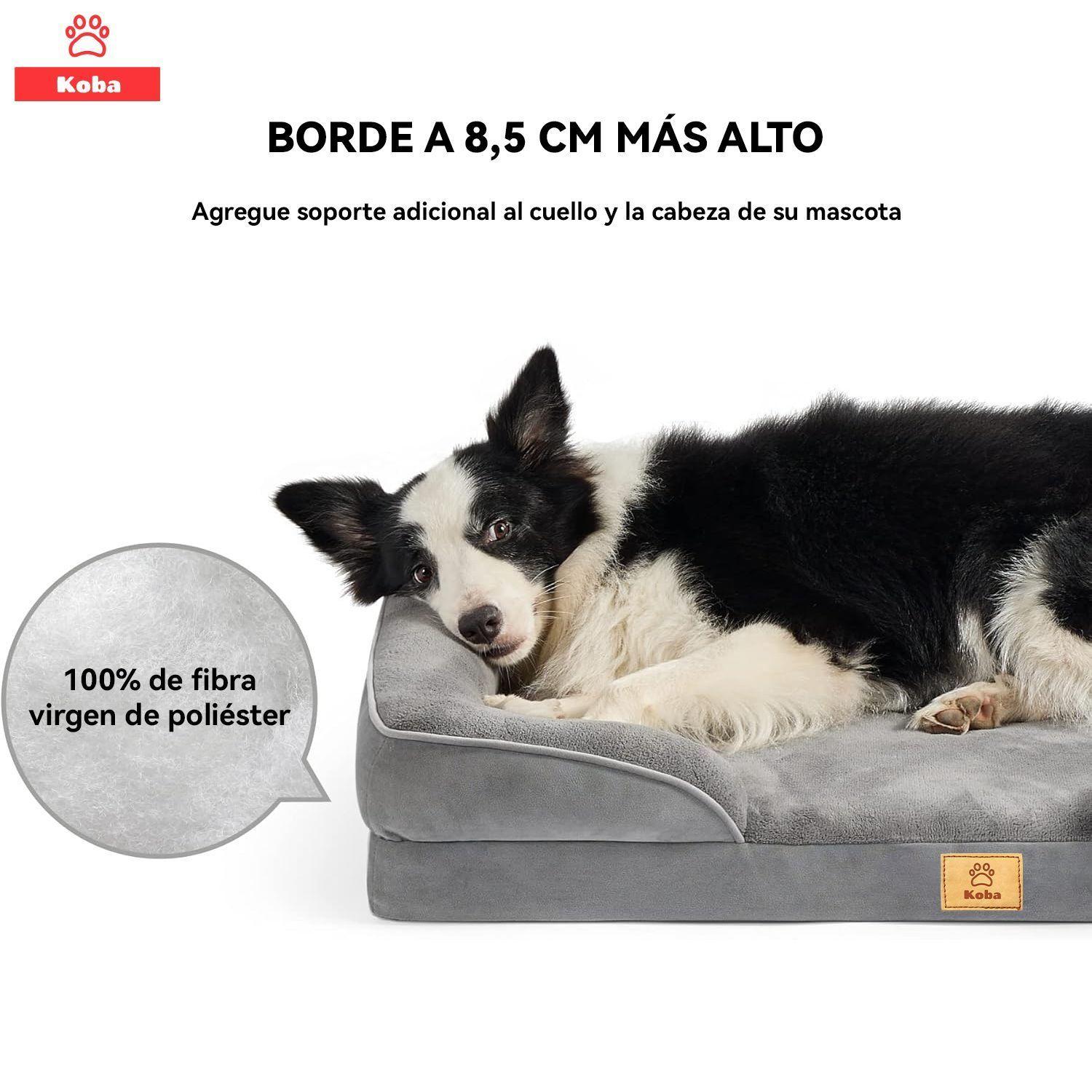 Cama Antiestres Perro Colchon Ortopedica Grande-7