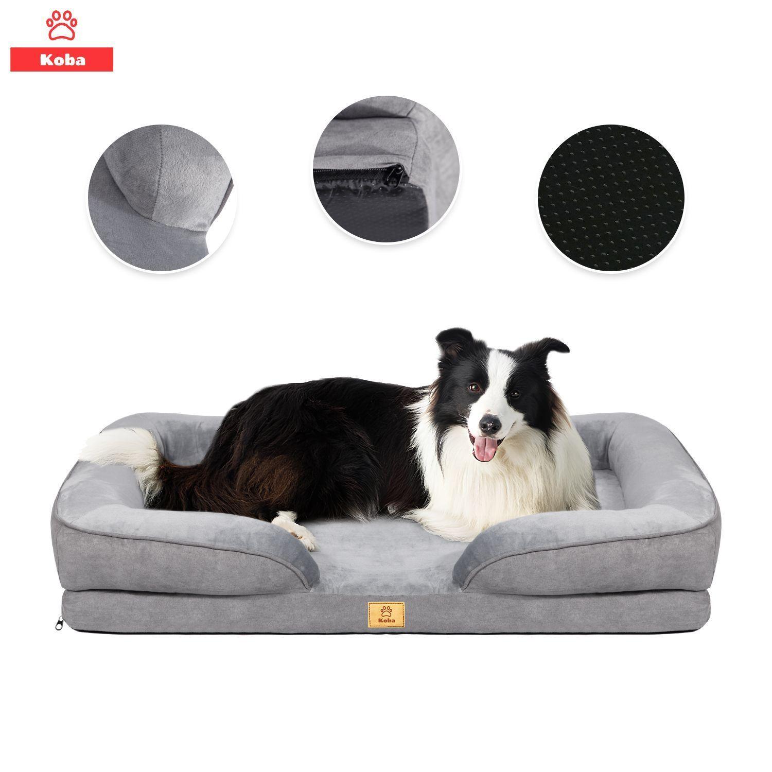 Cama Antiestres Perro Colchon Ortopedica Grande-8
