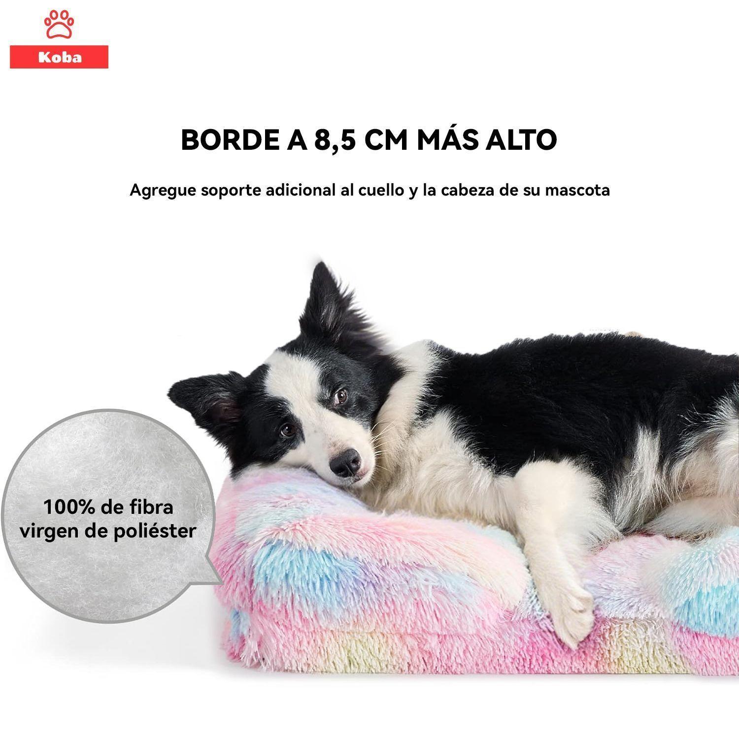 Cama Antiestres Perro Colchon Ortopedica 90x63cm Color Rosa-7
