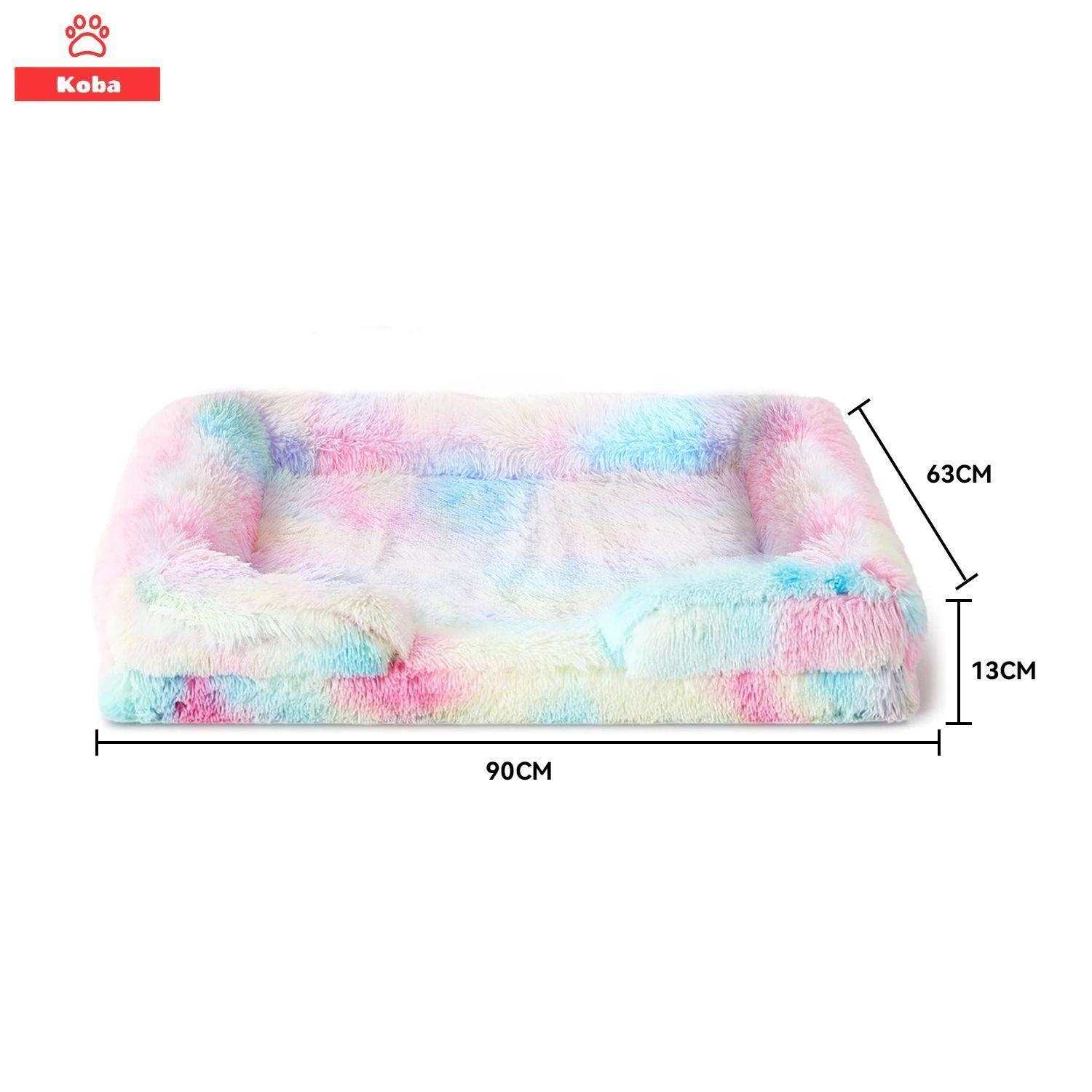 Cama Antiestres Perro Colchon Ortopedica 90x63cm Color Rosa-8