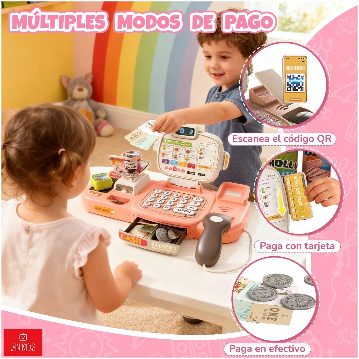 Caja Registradora Infantil Ninos Juguete Didactico 67 Piezas-3