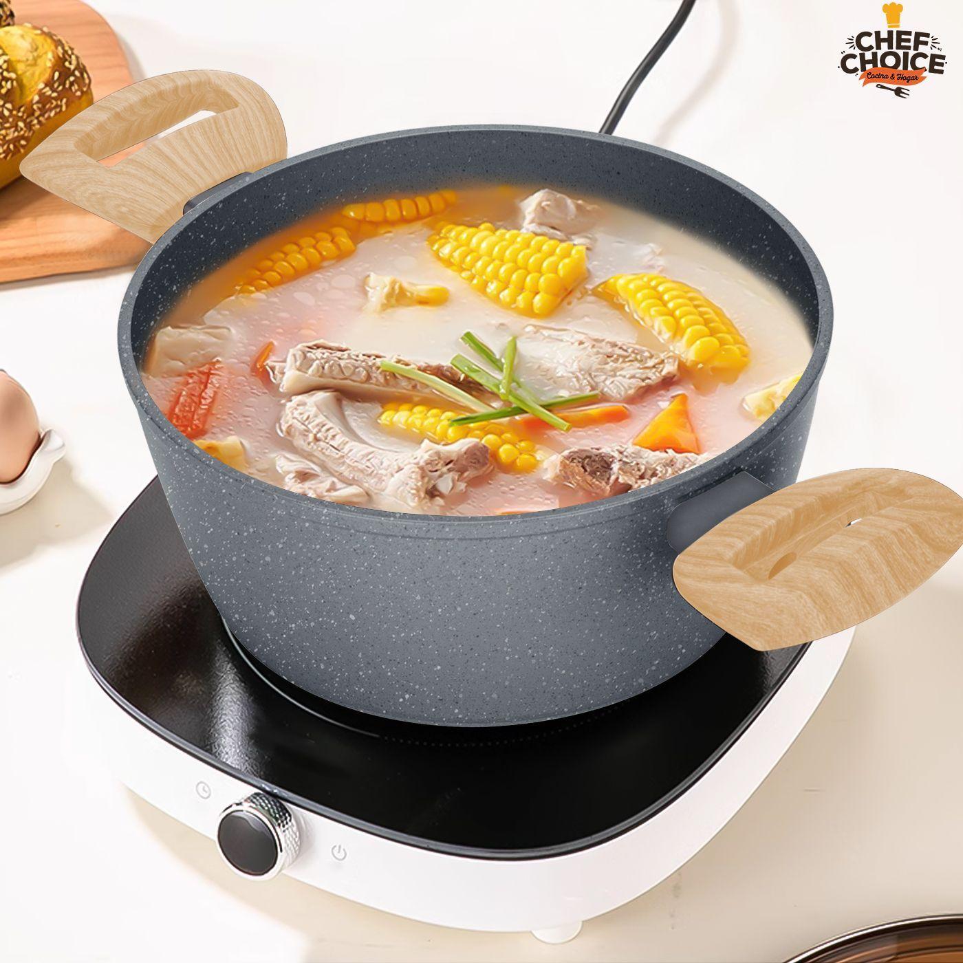 Bateria Cocina Aluminio Granito Antiadherente Cacerolas 10pcs Marengo-2