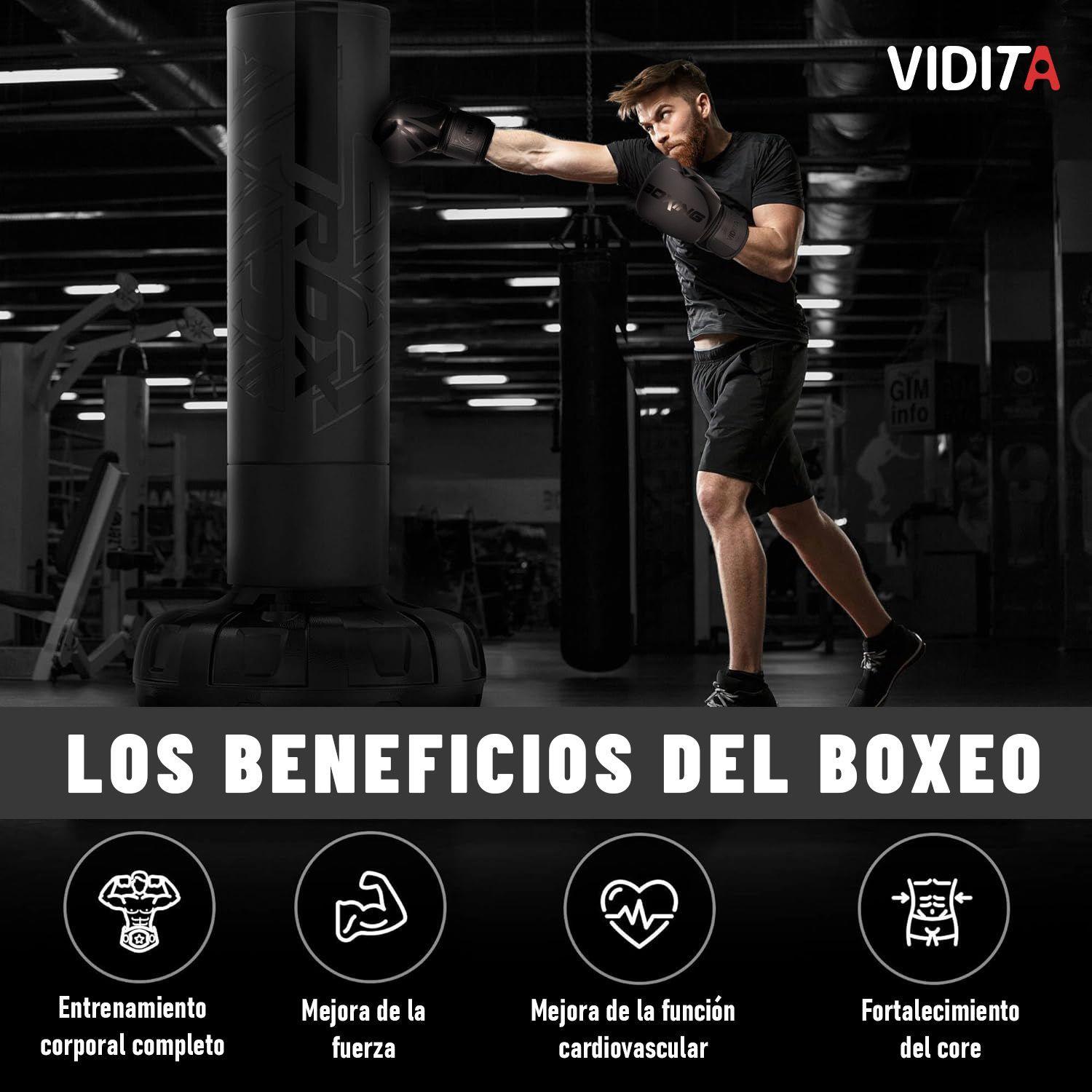 Guantes De Boxeo Profesionales Unisex Con Velcro 12oz Vidita-4