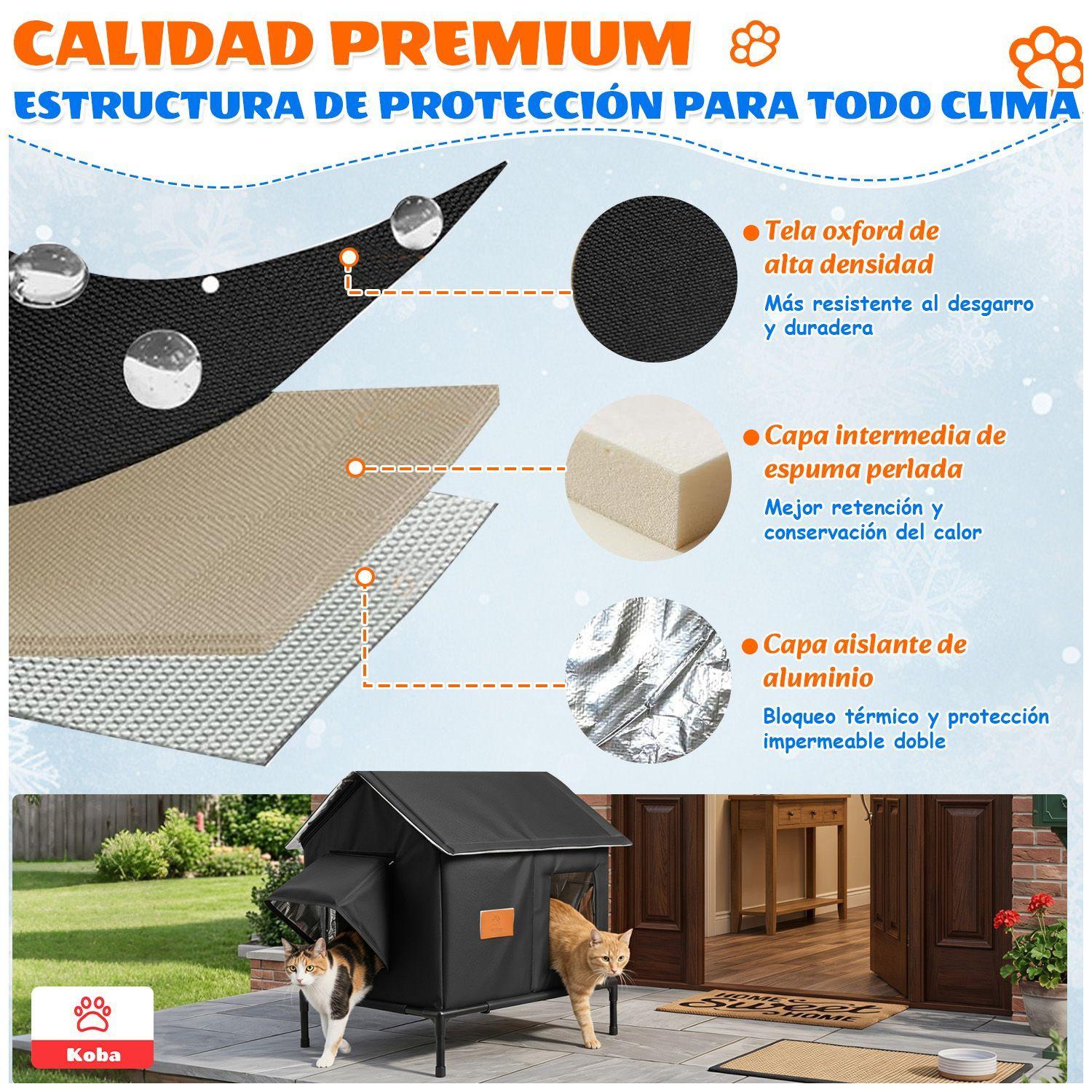 Casa Termica Para Gatos Michis Tipo Carpa Impermeable Resistente Al Viento y Lluvia-1