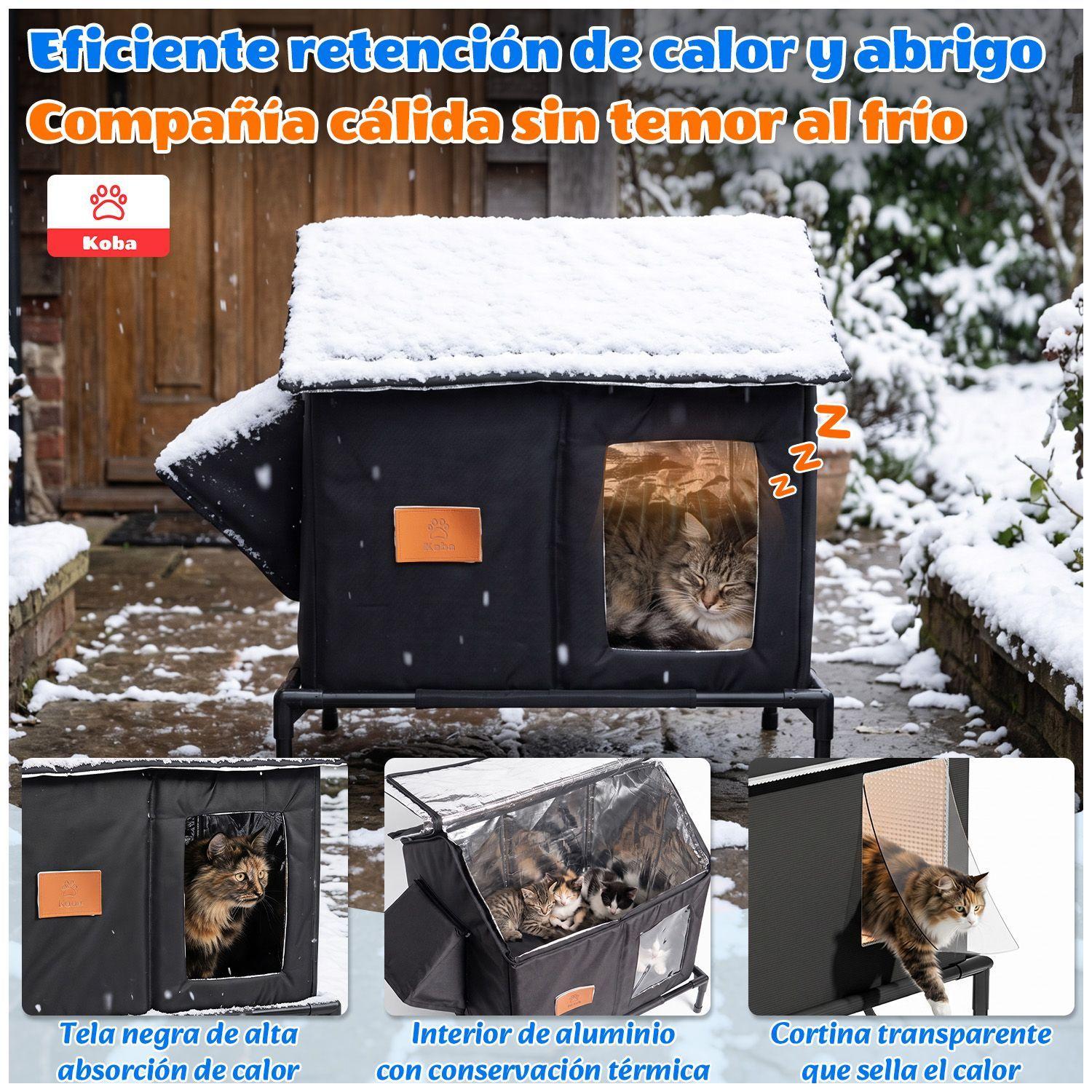 Casa Termica Para Gatos Michis Tipo Carpa Impermeable Resistente Al Viento y Lluvia-2