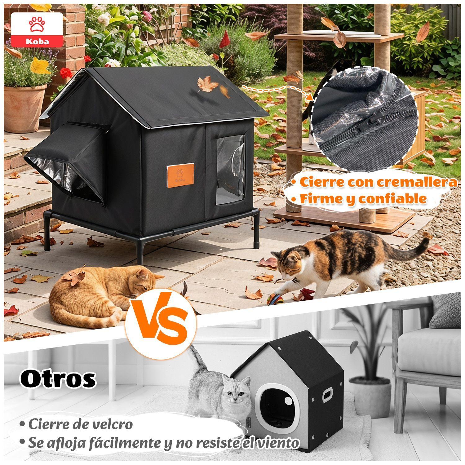 Casa Termica Para Gatos Michis Tipo Carpa Impermeable Resistente Al Viento y Lluvia-6