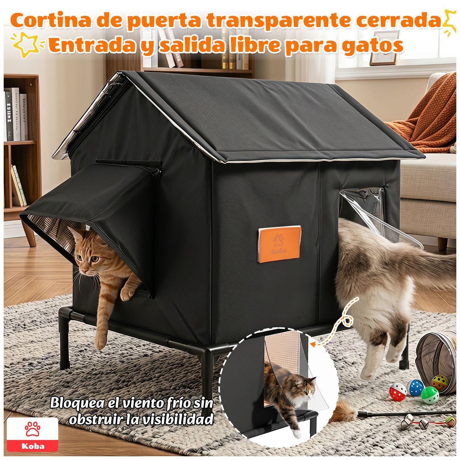 Casa Termica Para Gatos Michis Tipo Carpa Impermeable Resistente Al Viento y Lluvia-7
