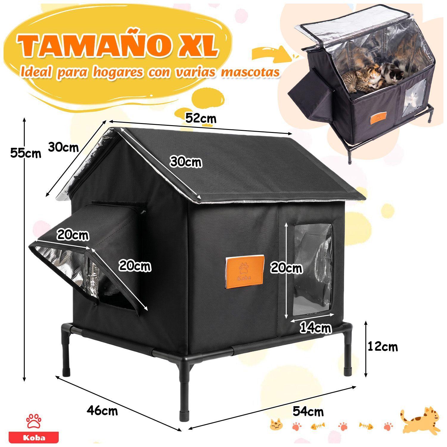 Casa Termica Para Gatos Michis Tipo Carpa Impermeable Resistente Al Viento y Lluvia-9