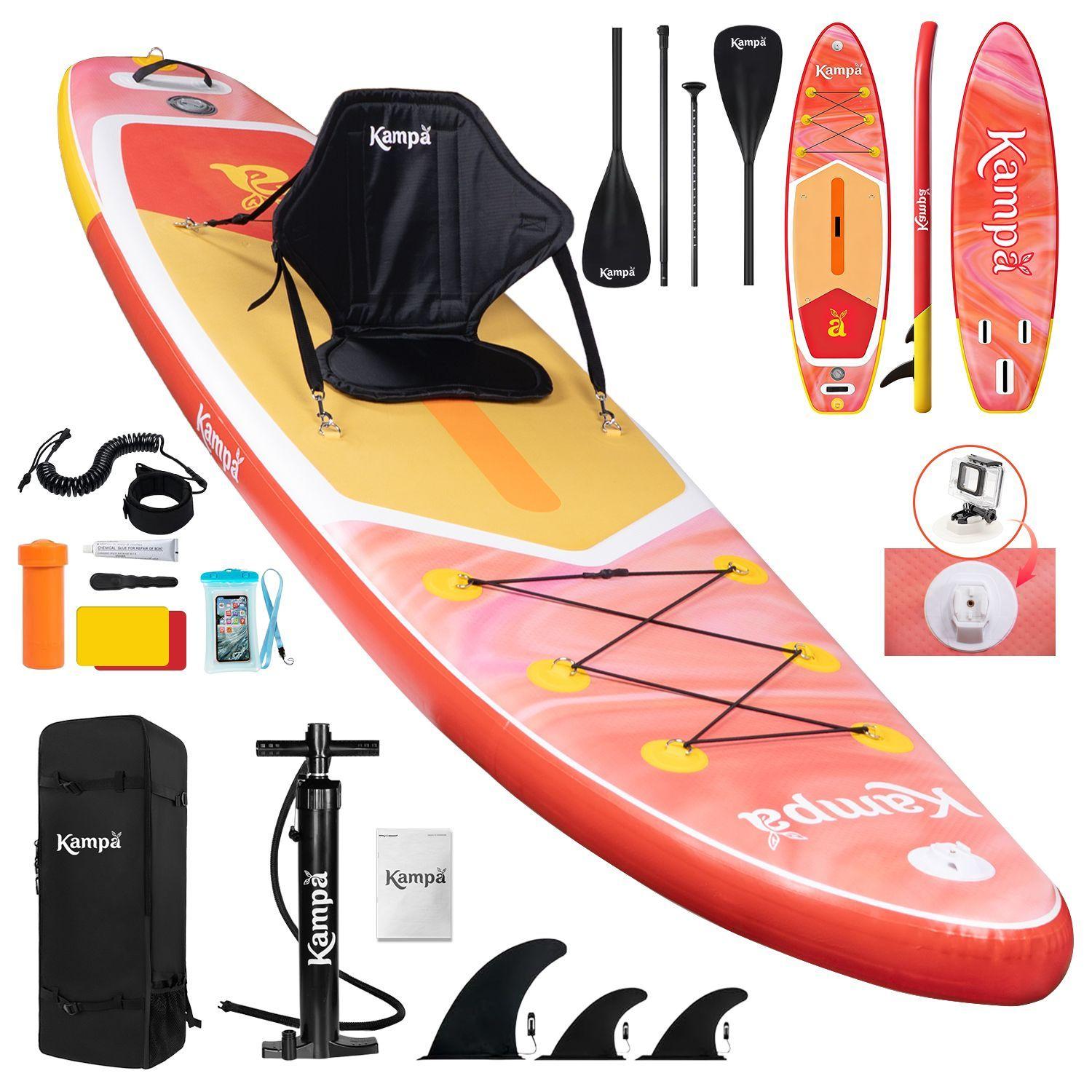 Set Tabla Stand Up Paddle Surf Inflable Azuria 320x81x15cm-0