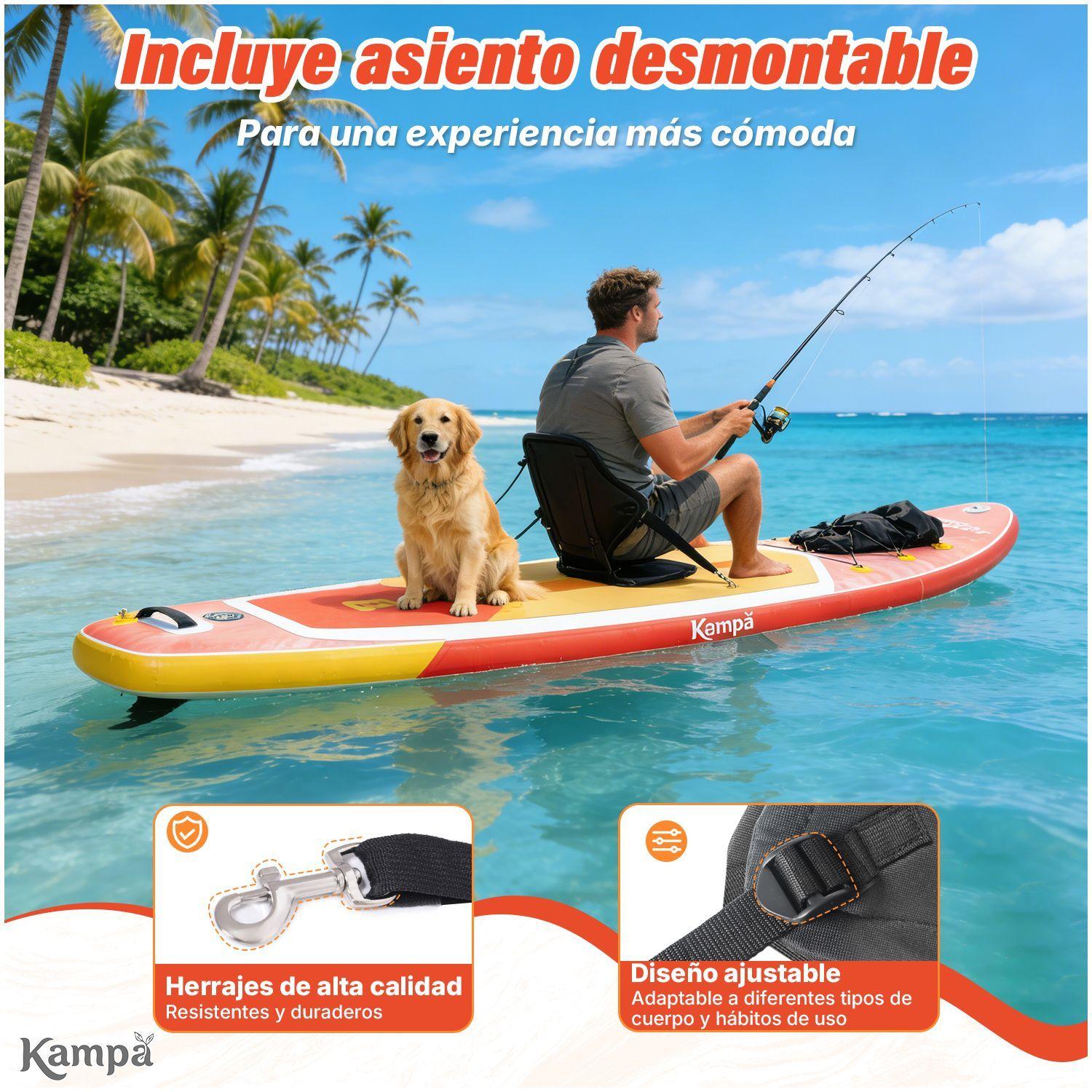 Set Tabla Stand Up Paddle Surf Inflable Azuria 320x81x15cm-5
