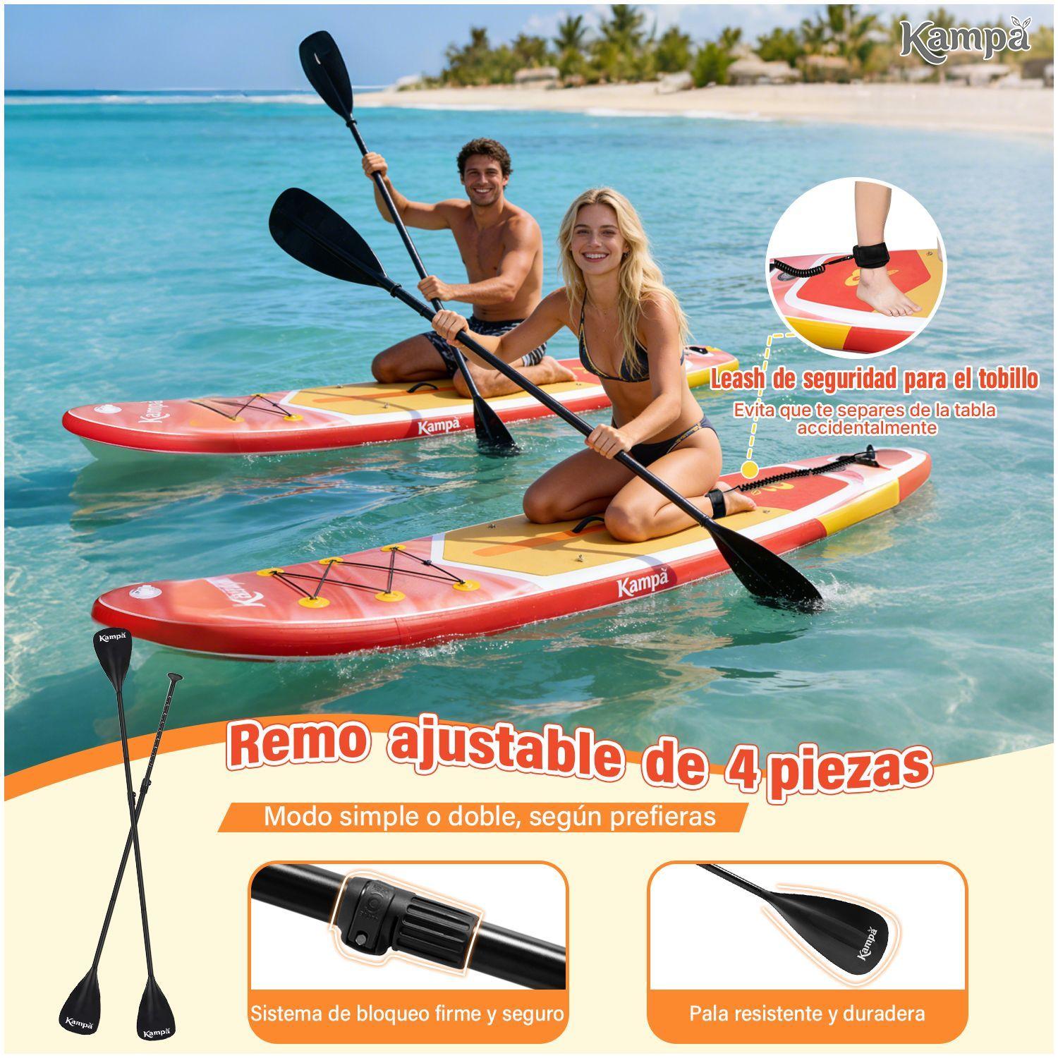 Set Tabla Stand Up Paddle Surf Inflable Azuria 320x81x15cm-9