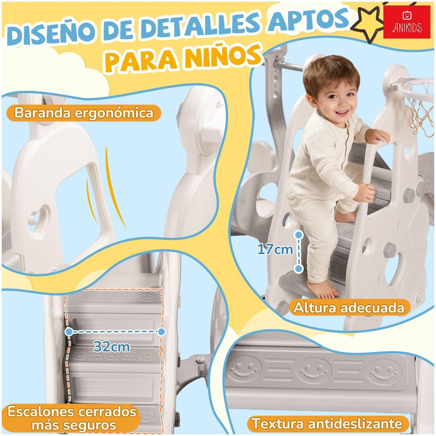 7 En 1 Parque Resbalin Columpio Juego Infantil Con Piscina-5