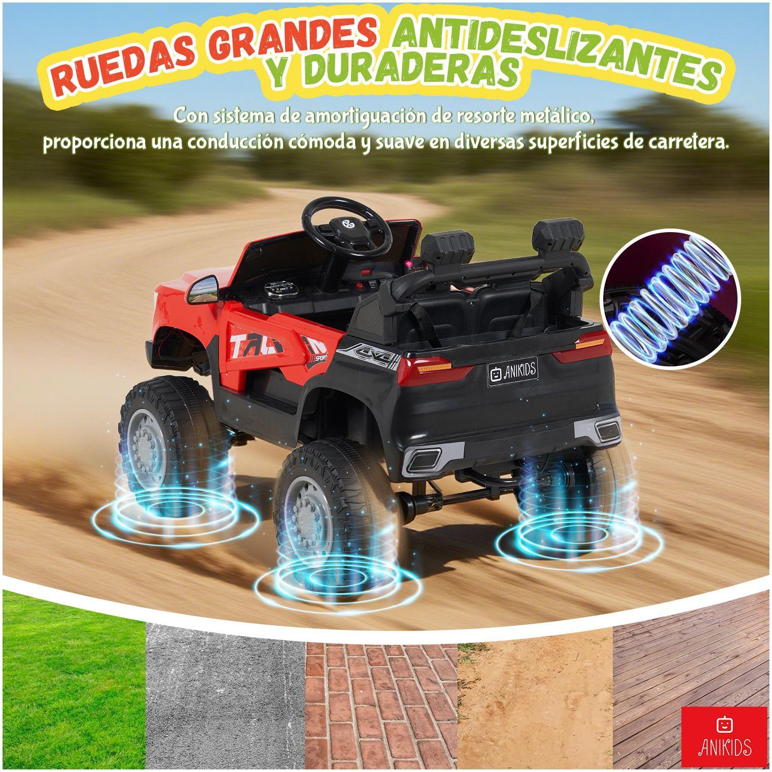 Auto Electrico Ninos Ni as 12v7ah Control Remoto Todoterreno-3
