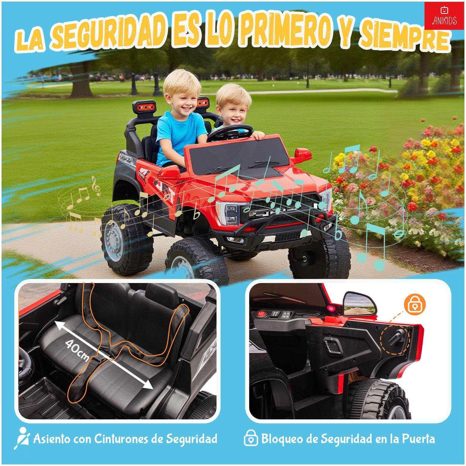 Auto Electrico Ninos Ni as 12v7ah Control Remoto Todoterreno-5