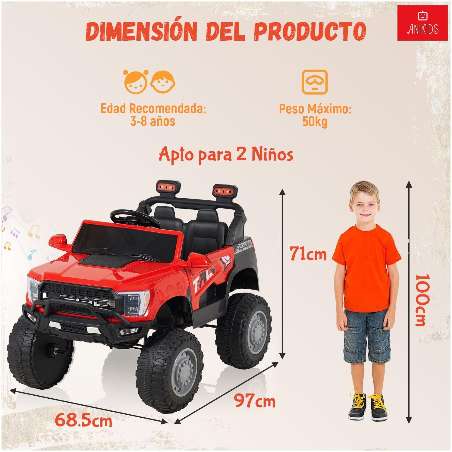 Auto Electrico Ninos Ni as 12v7ah Control Remoto Todoterreno-9
