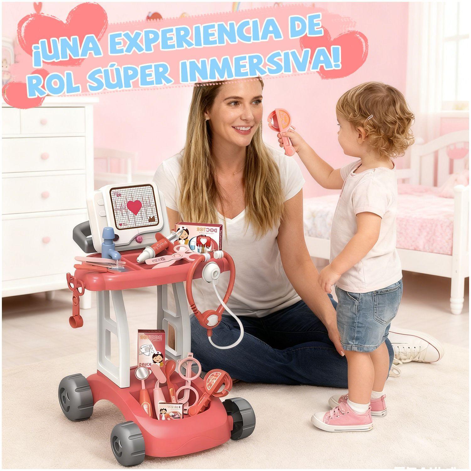 Juguete Carrito Medico Juego Doctor Ninos Luz Agua 14 Piezas-2