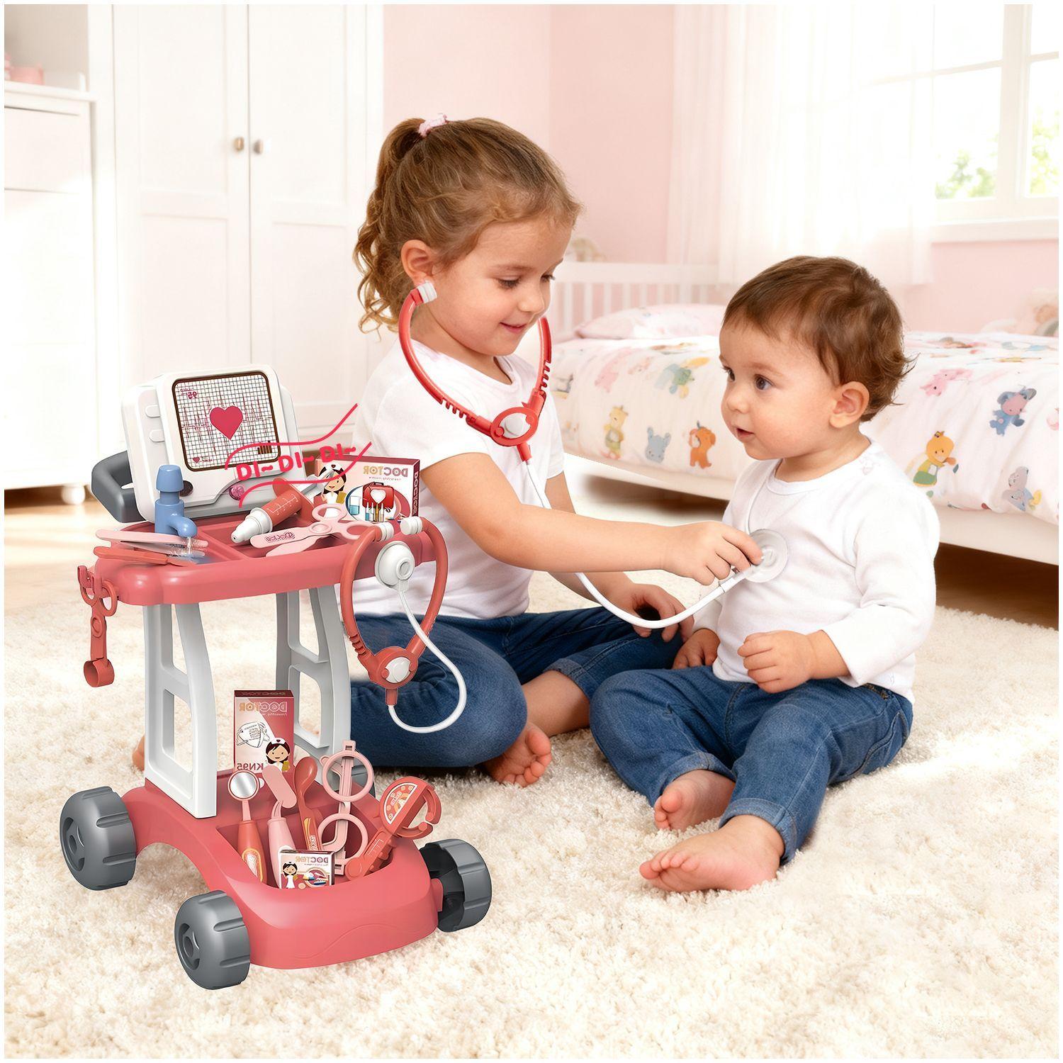 Juguete Carrito Medico Juego Doctor Ninos Luz Agua 14 Piezas-7