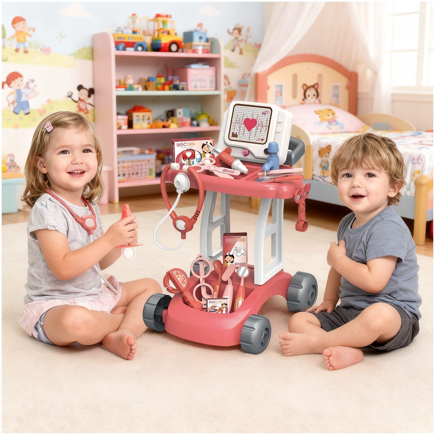 Juguete Carrito Medico Juego Doctor Ninos Luz Agua 14 Piezas-8