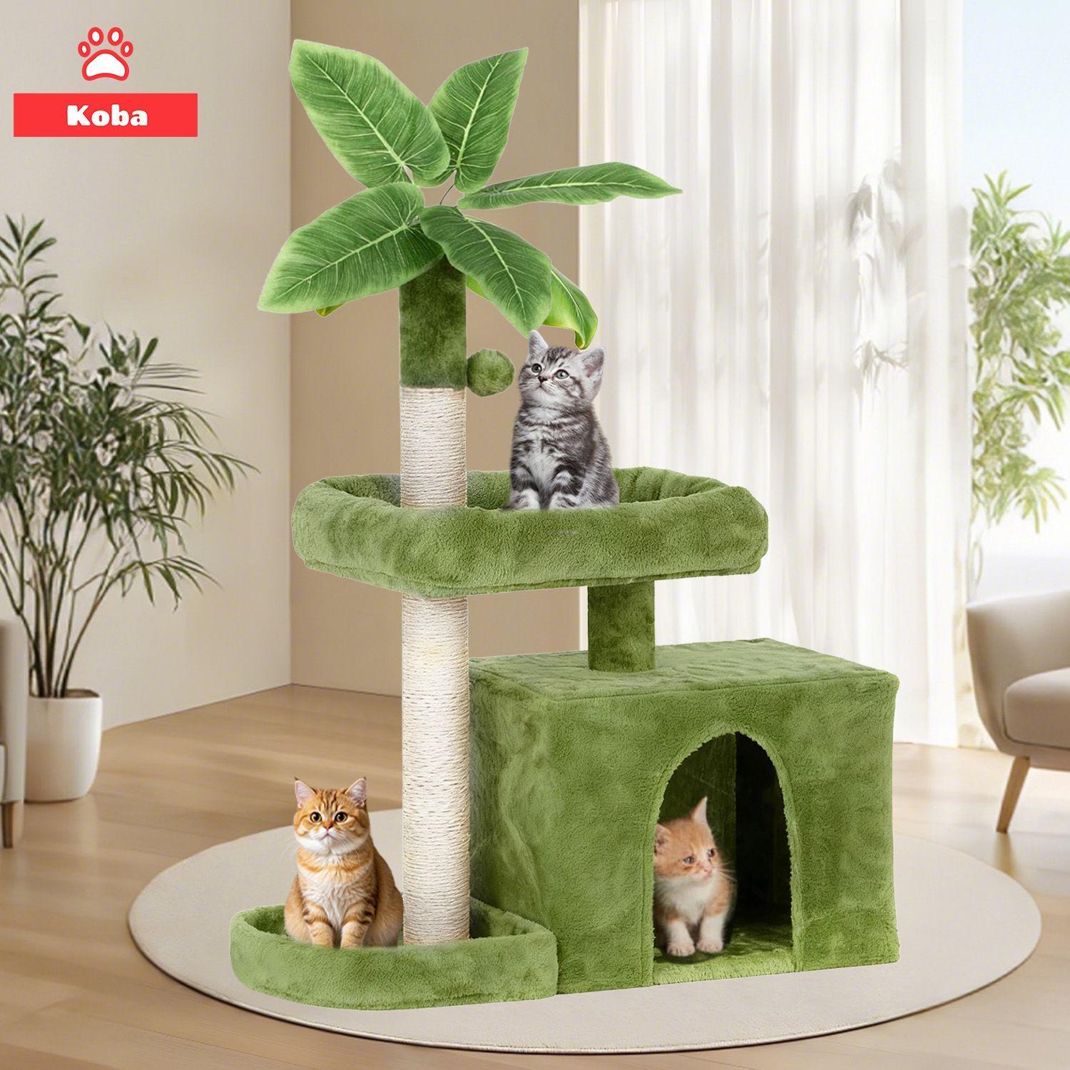 Rascadores Para Gatos Arbol Michi Tipo Palmera Con Yute 80cm-7