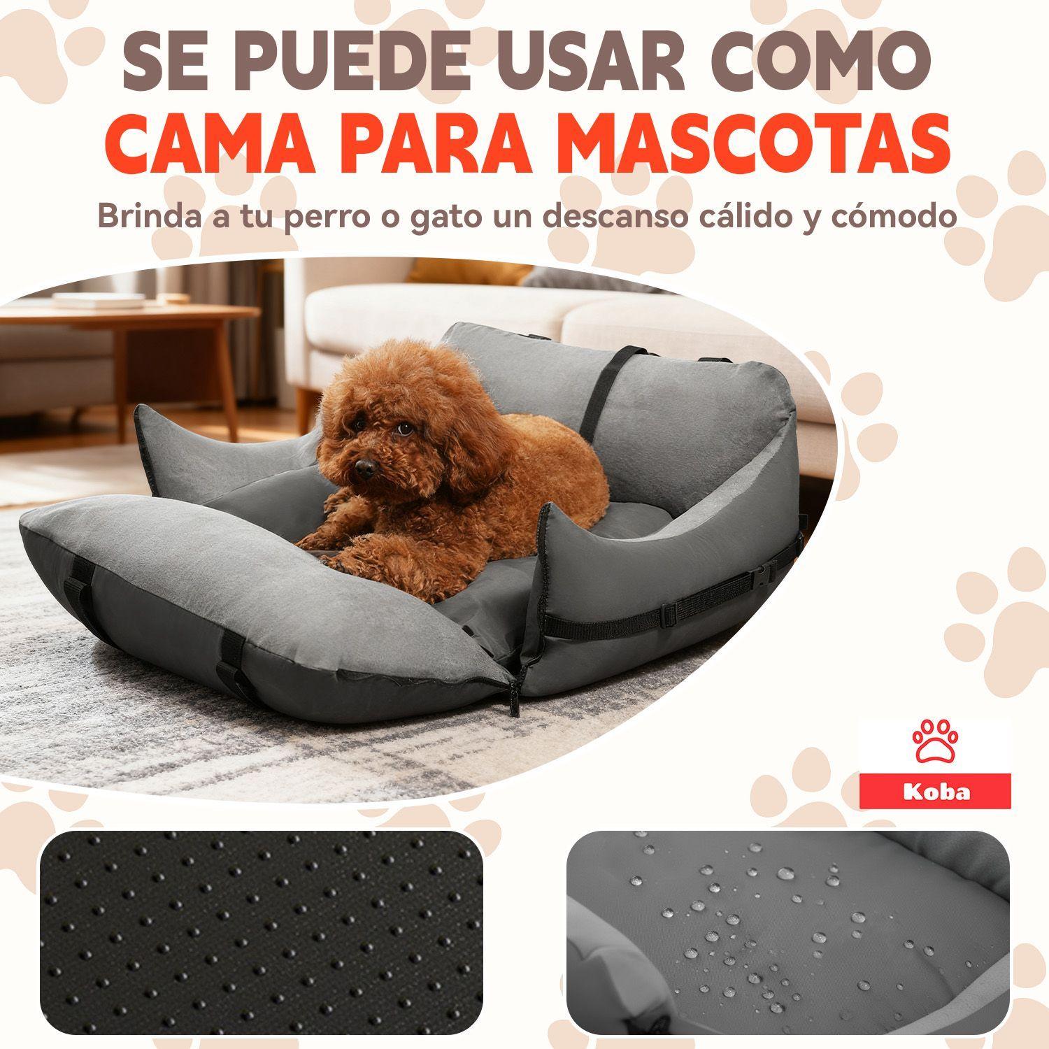 Cama Mascota Portatil Tipo Asiento De Auto Para Perros Gatos Gris Oscuro Cama Mascota Para Viajes-8