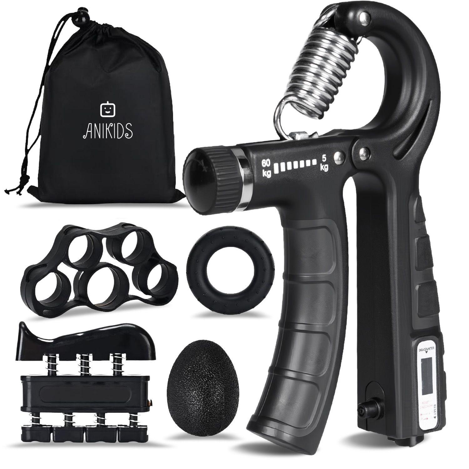 Set 5 En 1 Hand Grip Ejercitador Mano Y Antebrazo 5 60 Kg-0