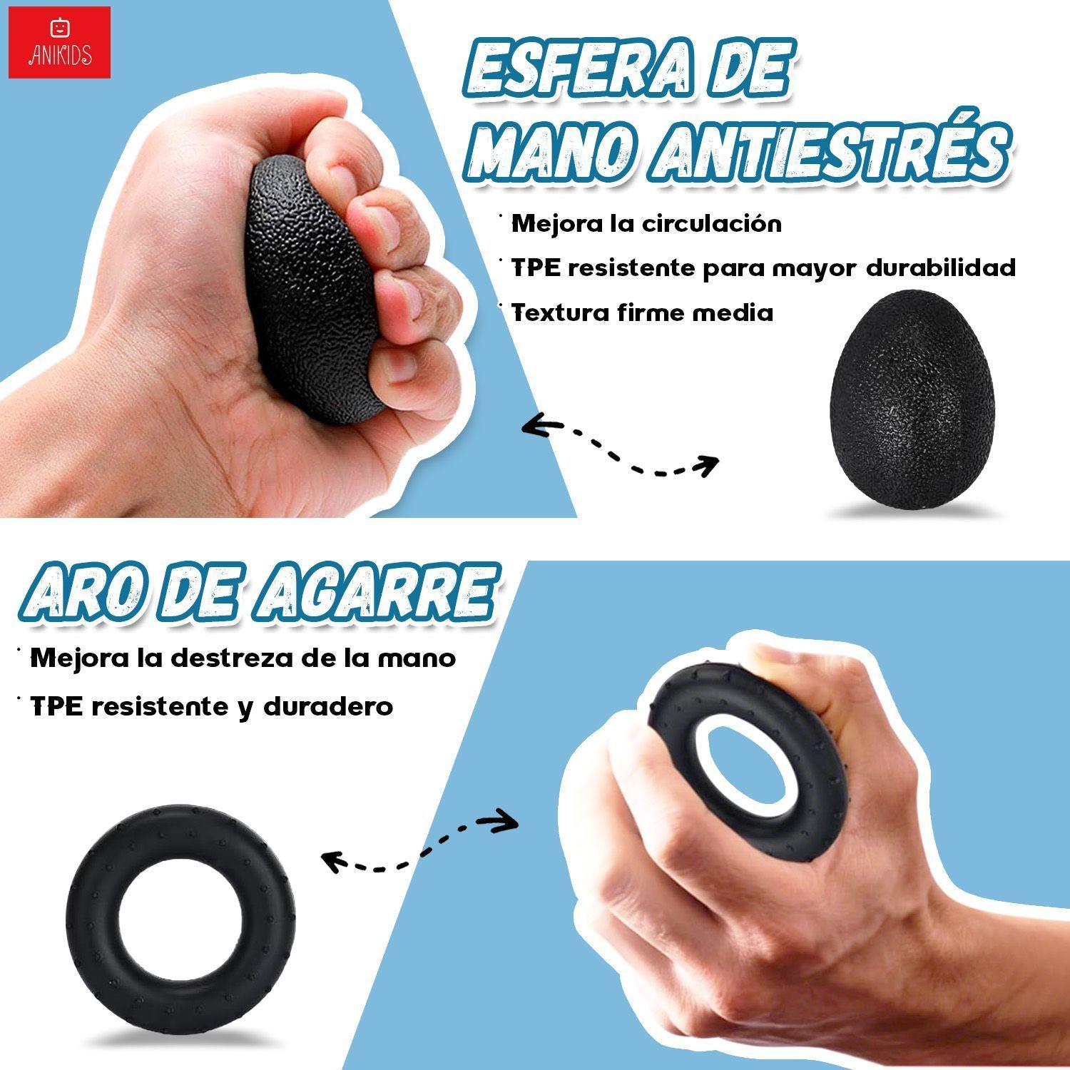 Set 5 En 1 Hand Grip Ejercitador Mano Y Antebrazo 5 60 Kg-3