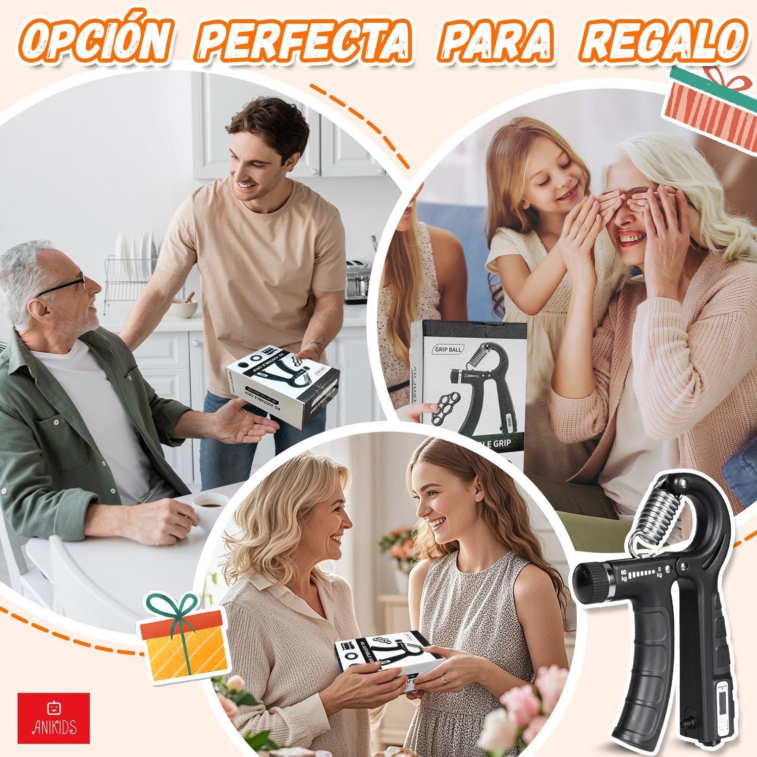 Set 5 En 1 Hand Grip Ejercitador Mano Y Antebrazo 5 60 Kg-8