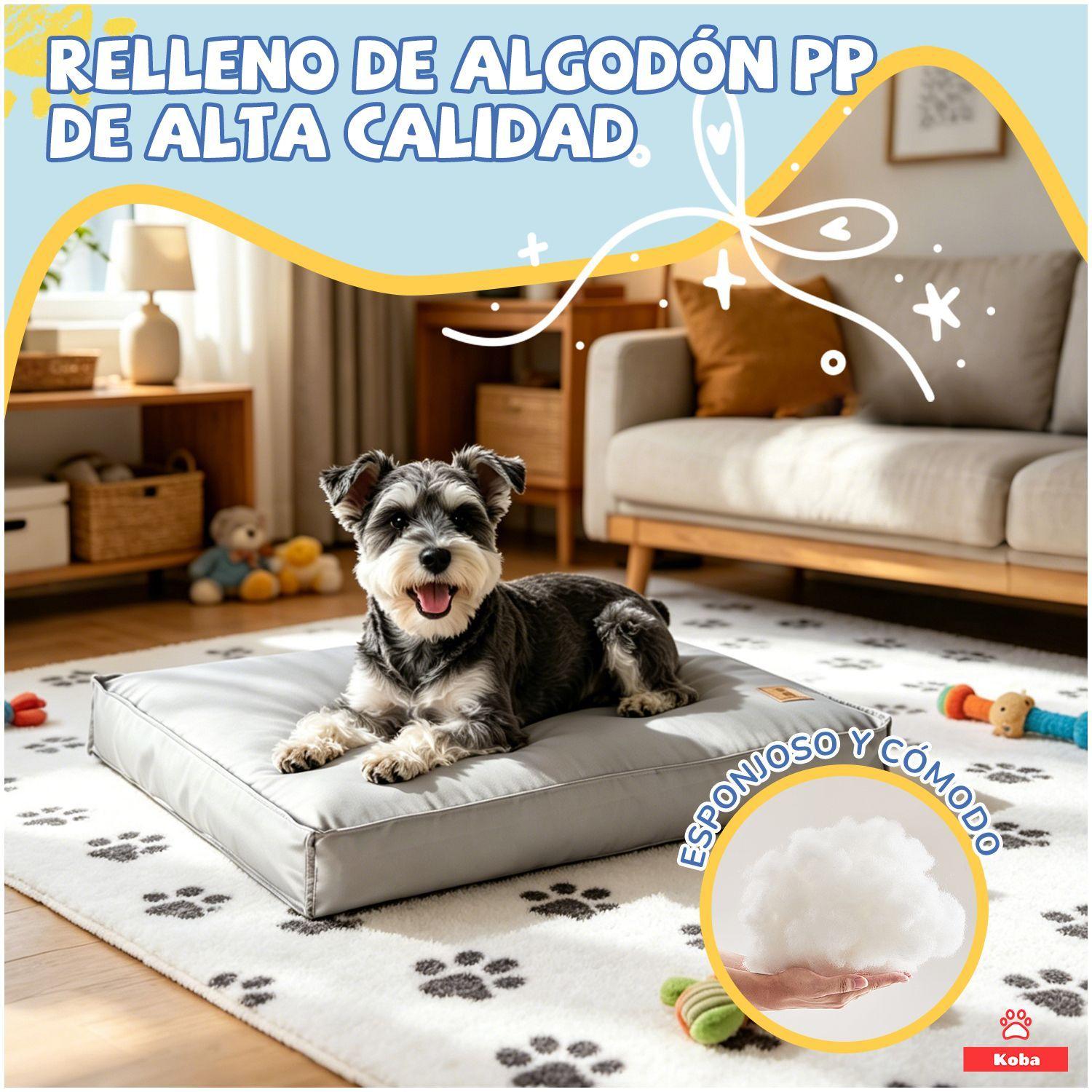 Cama Antiestres Para Perros Gatos Michis Cama Mascota Con Funda Impermeable Lavable 65x50cm-3