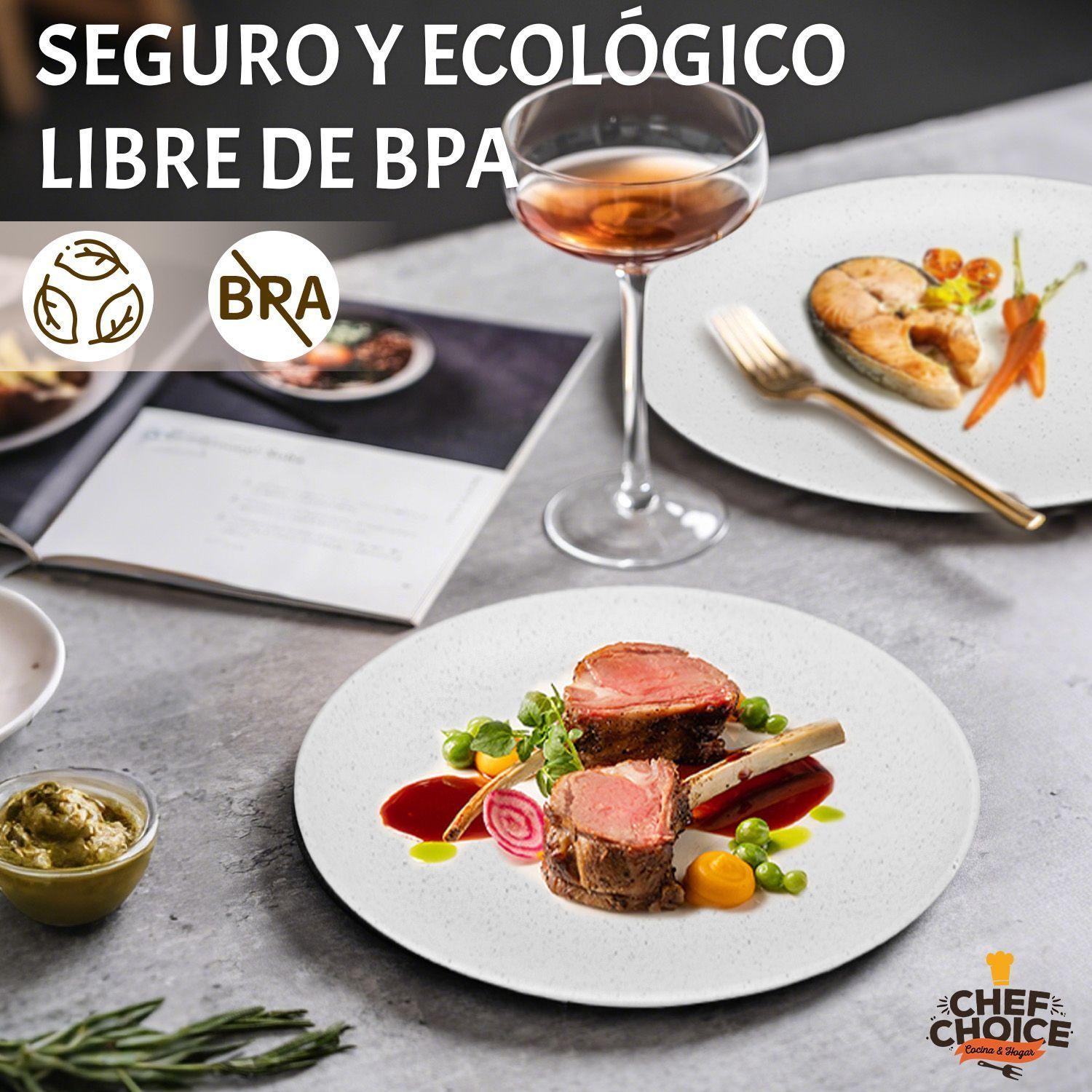 Set 16 Pcs Juego De Vajilla Completo Melamina Blanco Tiza Estilo Minimalista-5