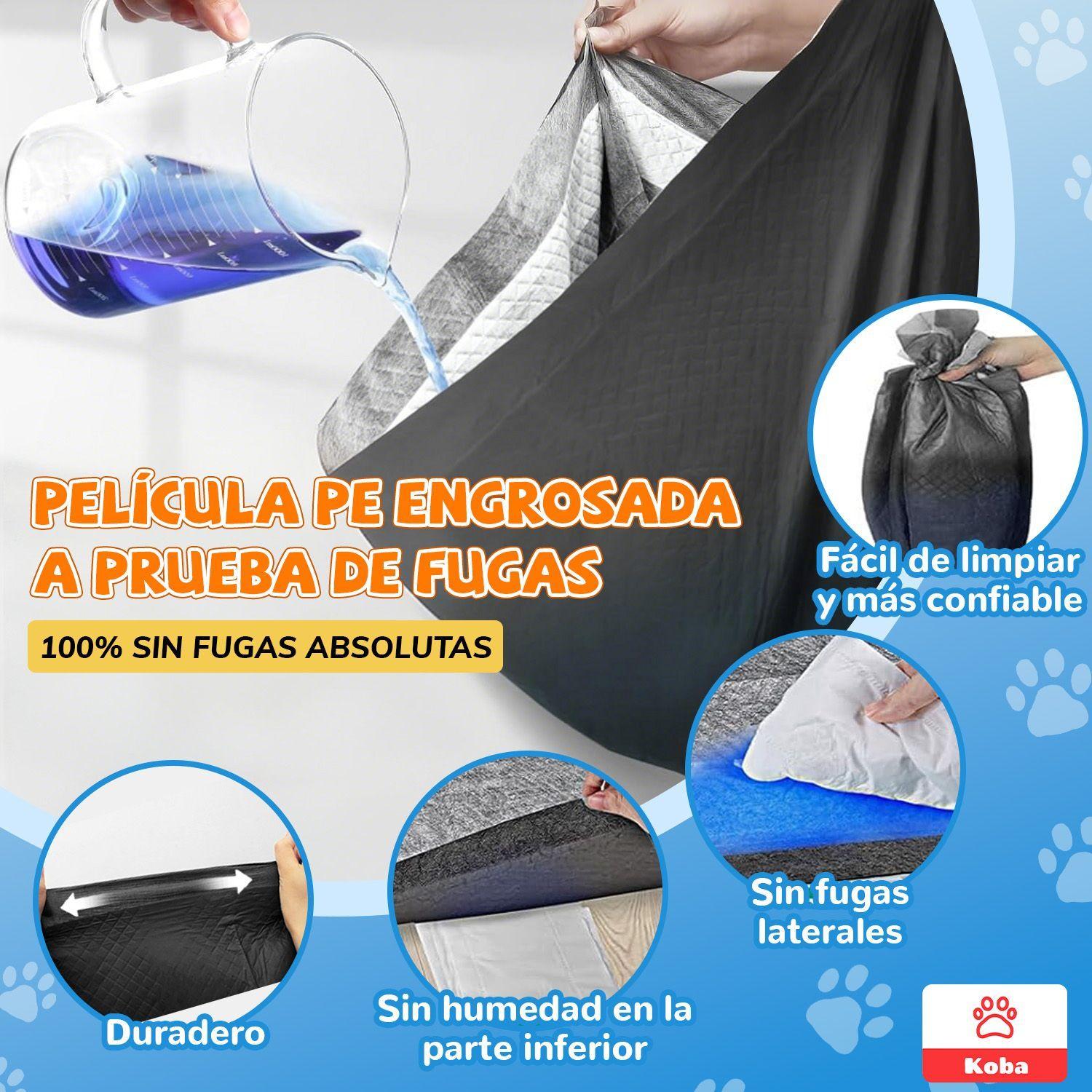 100 Panales Perro Sabanillas Entrenamiento De Carbon 33x45cm-6