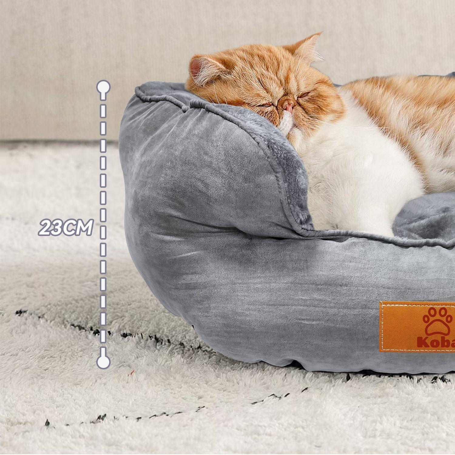 Cama Antiestres Para Perro Gato Con Cojin Reversible 60x53cm-4