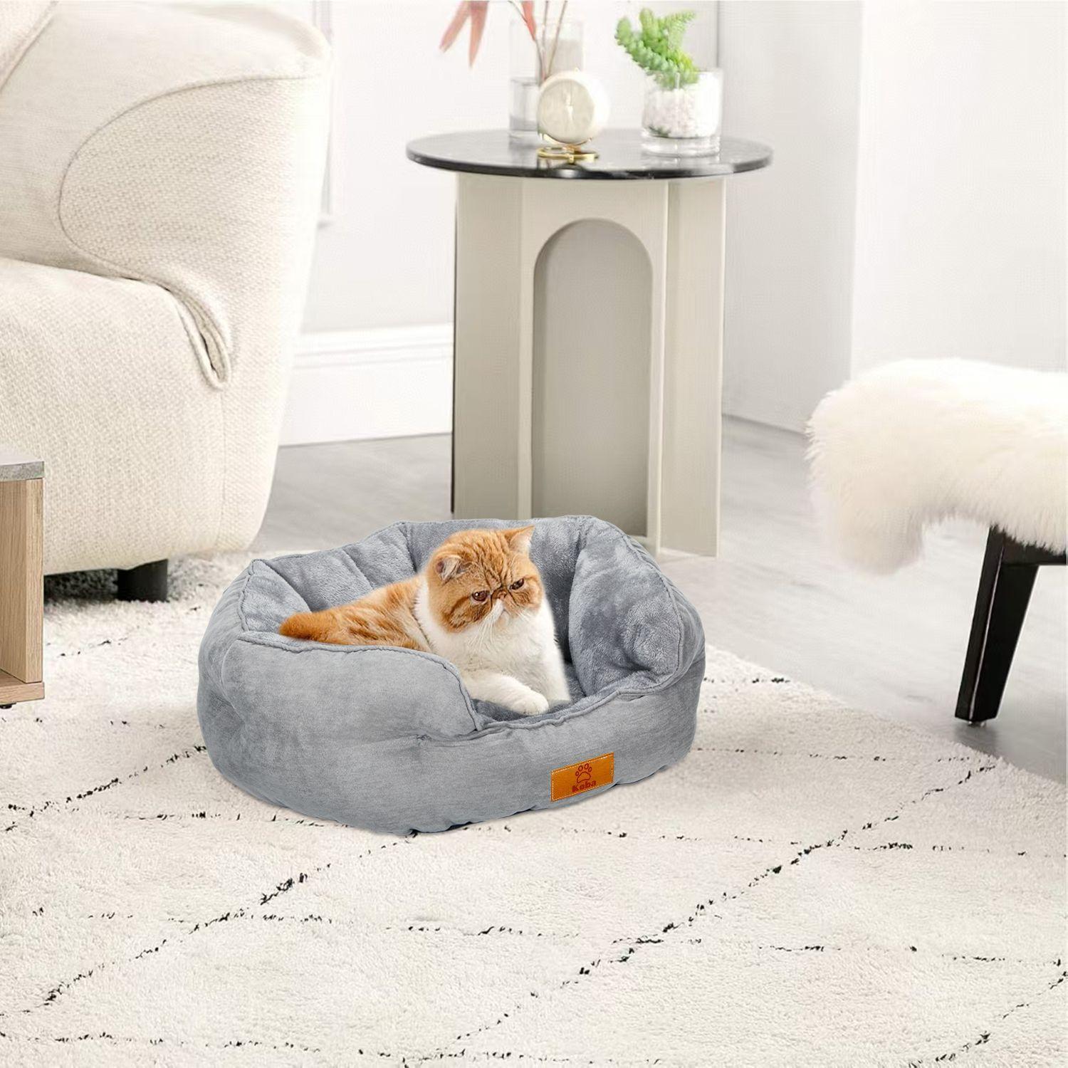Cama Antiestres Para Perro Gato Con Cojin Reversible 60x53cm-5