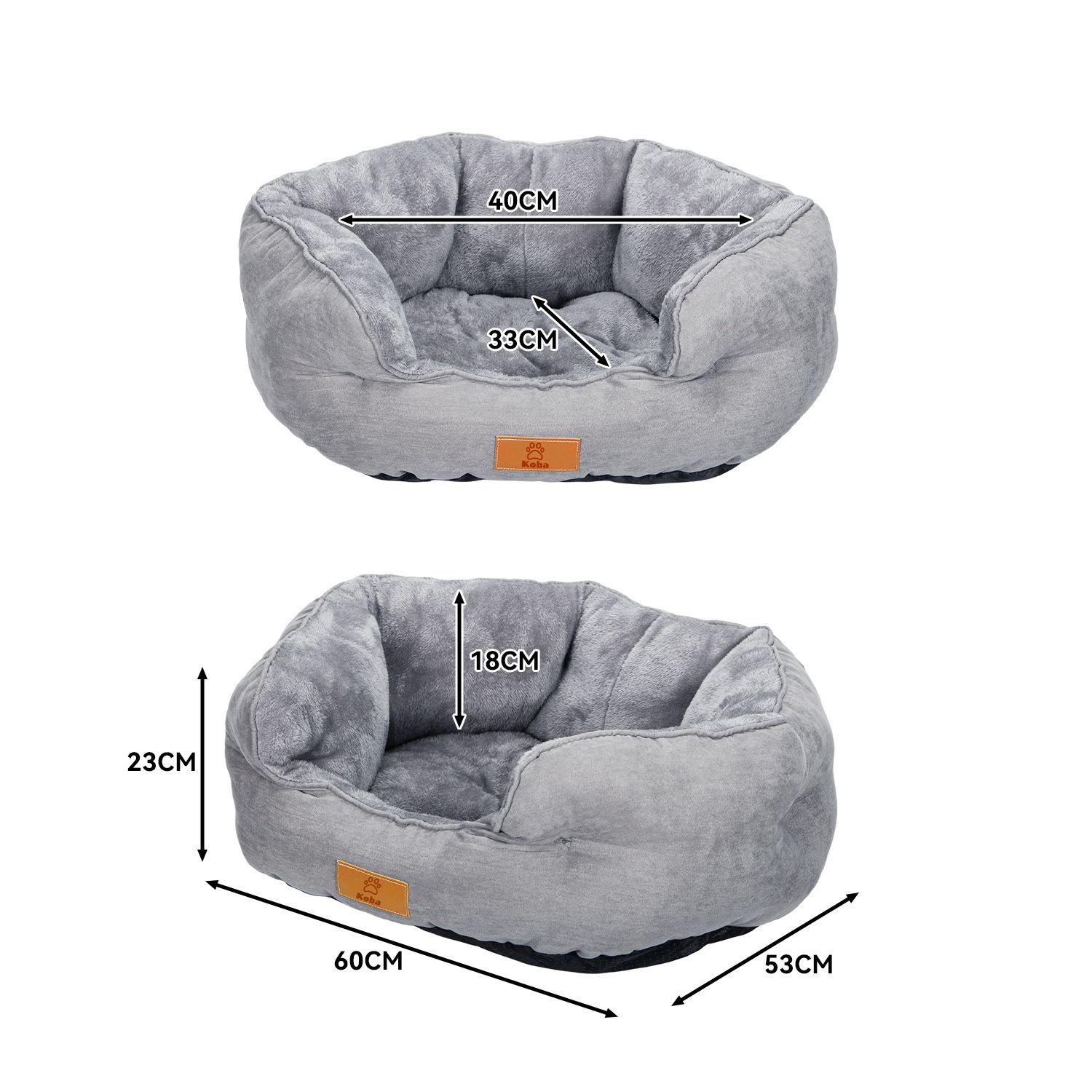 Cama Antiestres Para Perro Gato Con Cojin Reversible 60x53cm-6