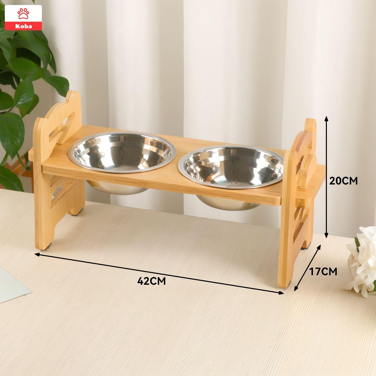 2 En 1 Comedero Bebedero Ajustable Para Mascotas Perro Gato-6