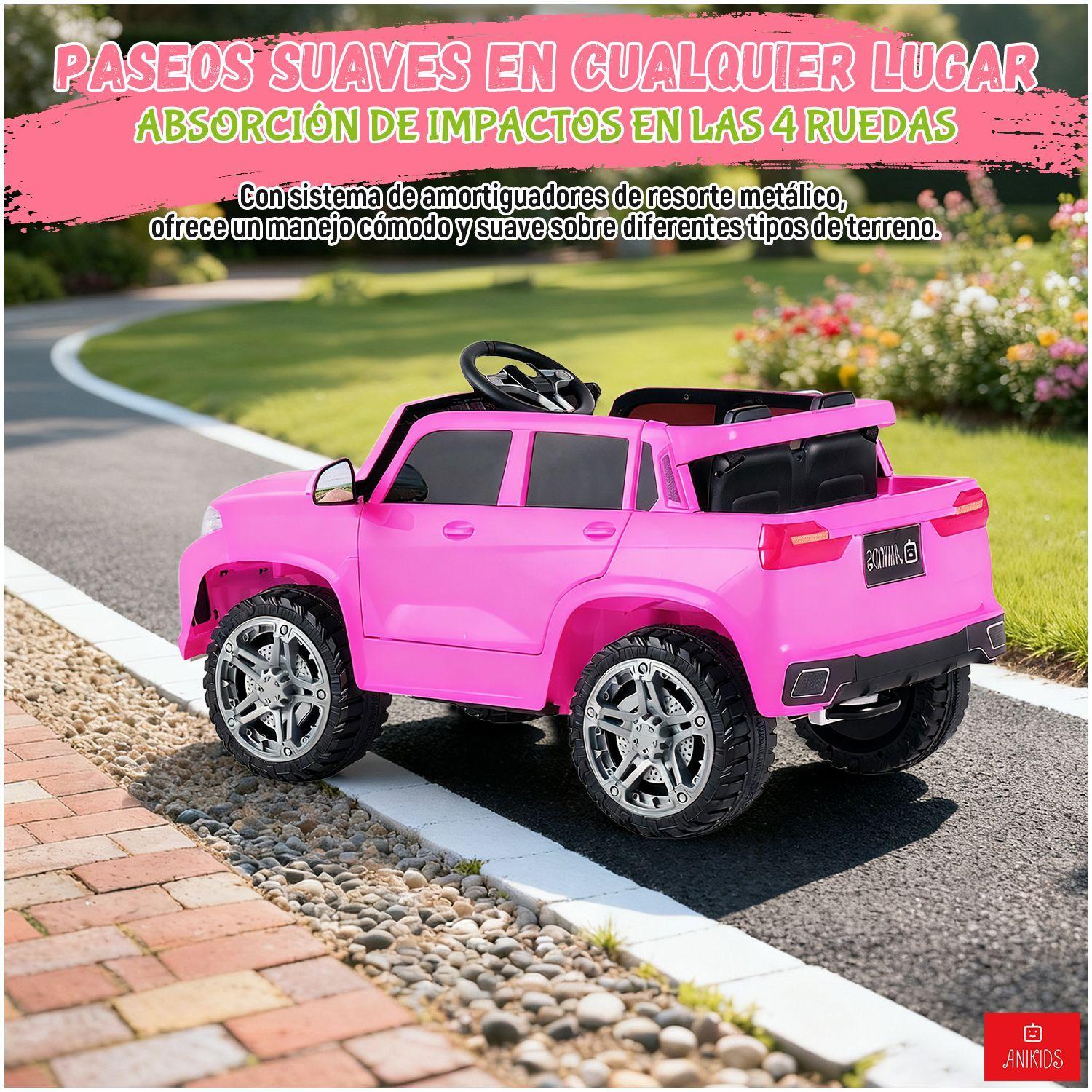 Auto Electrico Para Ninos Ninas 12v 7ah Control Remoto Suv Color Fucsia-4